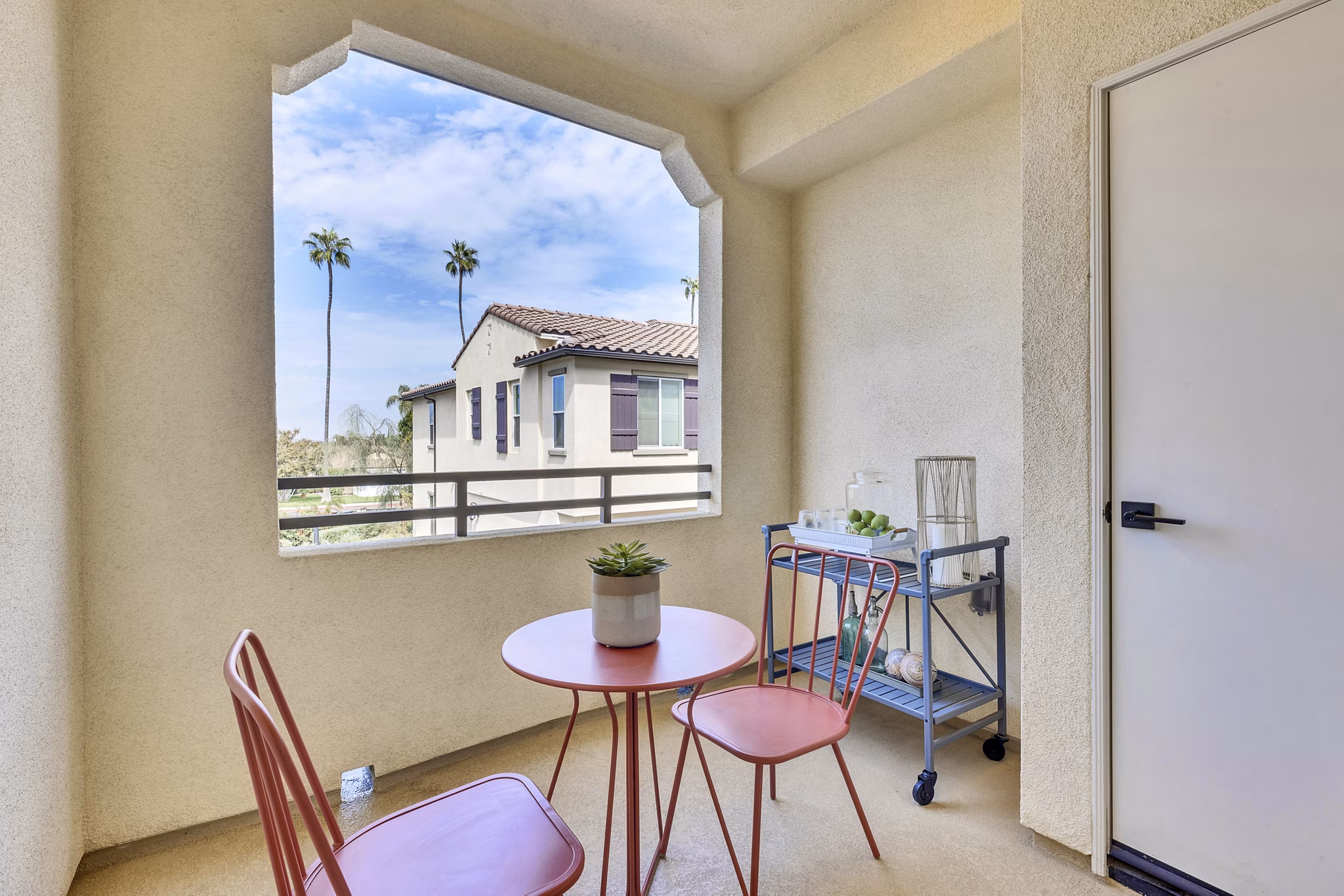 Patio at The Hawthorne Apartments