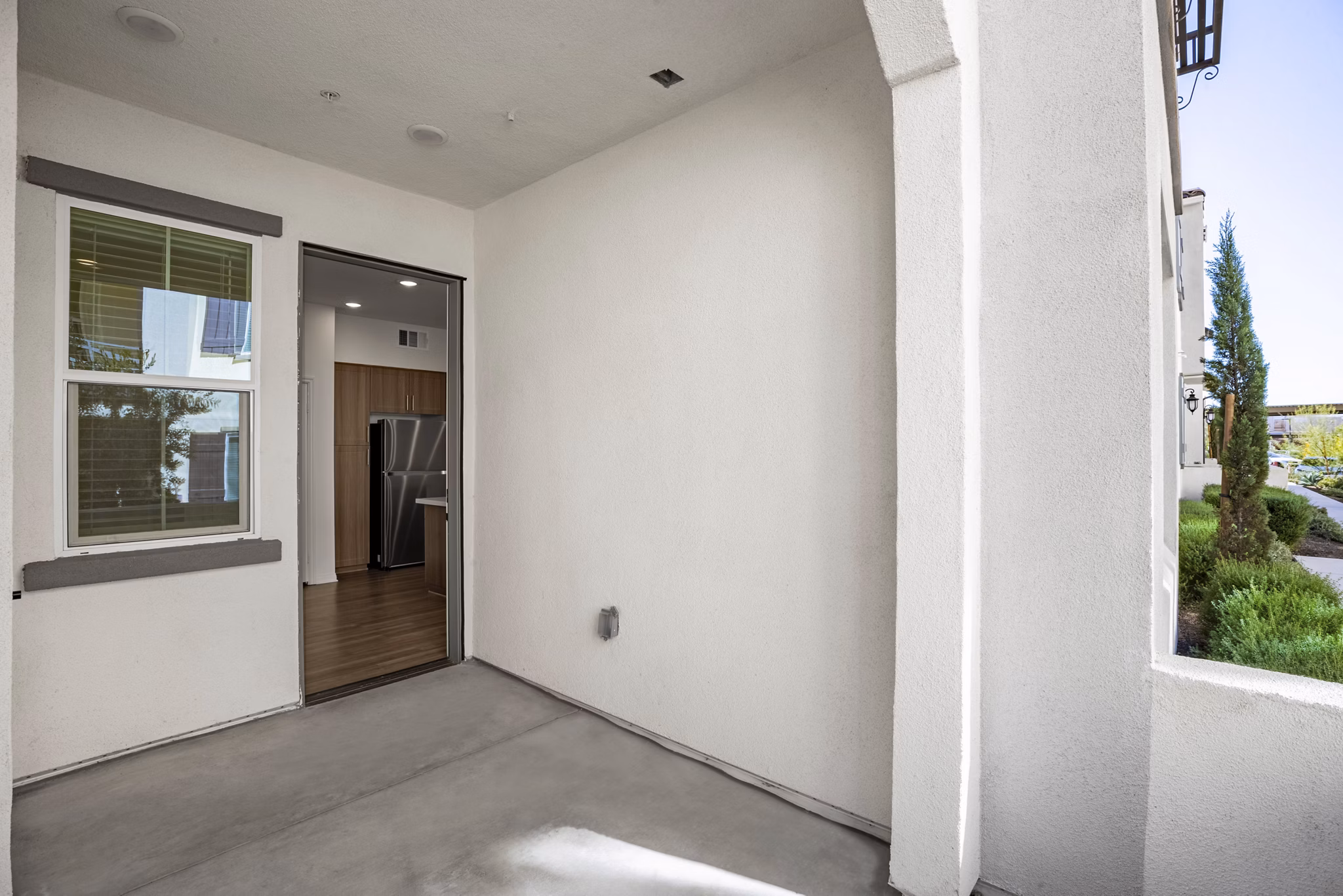 Patio at The Hawthorne Apartments