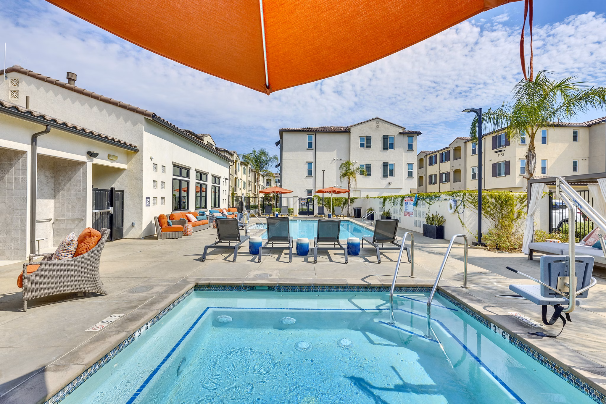 Pool at The Hawthorne Apartments