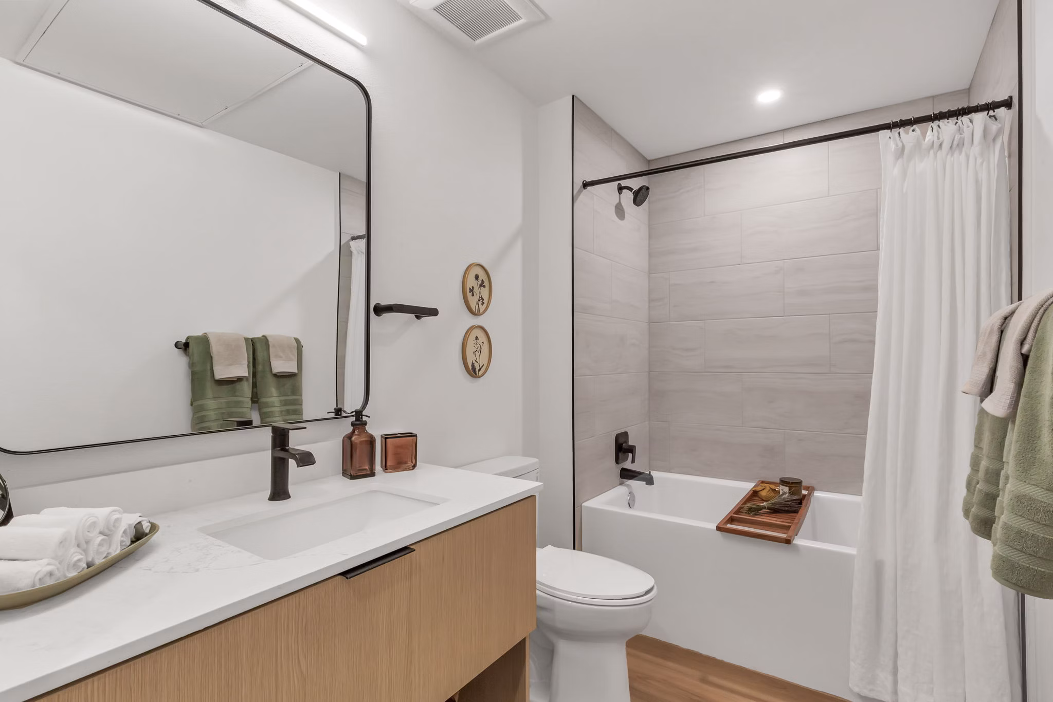 bathroom at The Broadleaf Apartments 