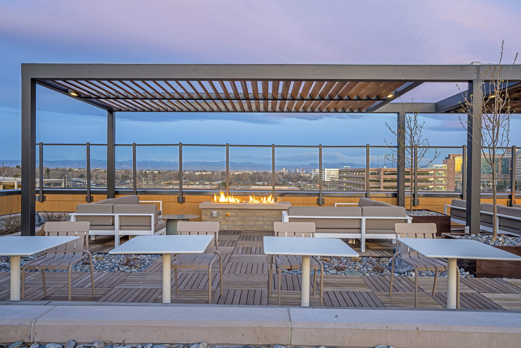 grill area at The Broadleaf Apartments 