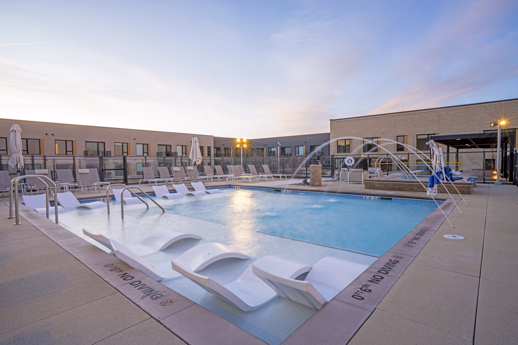 pool at The Broadleaf Apartments 