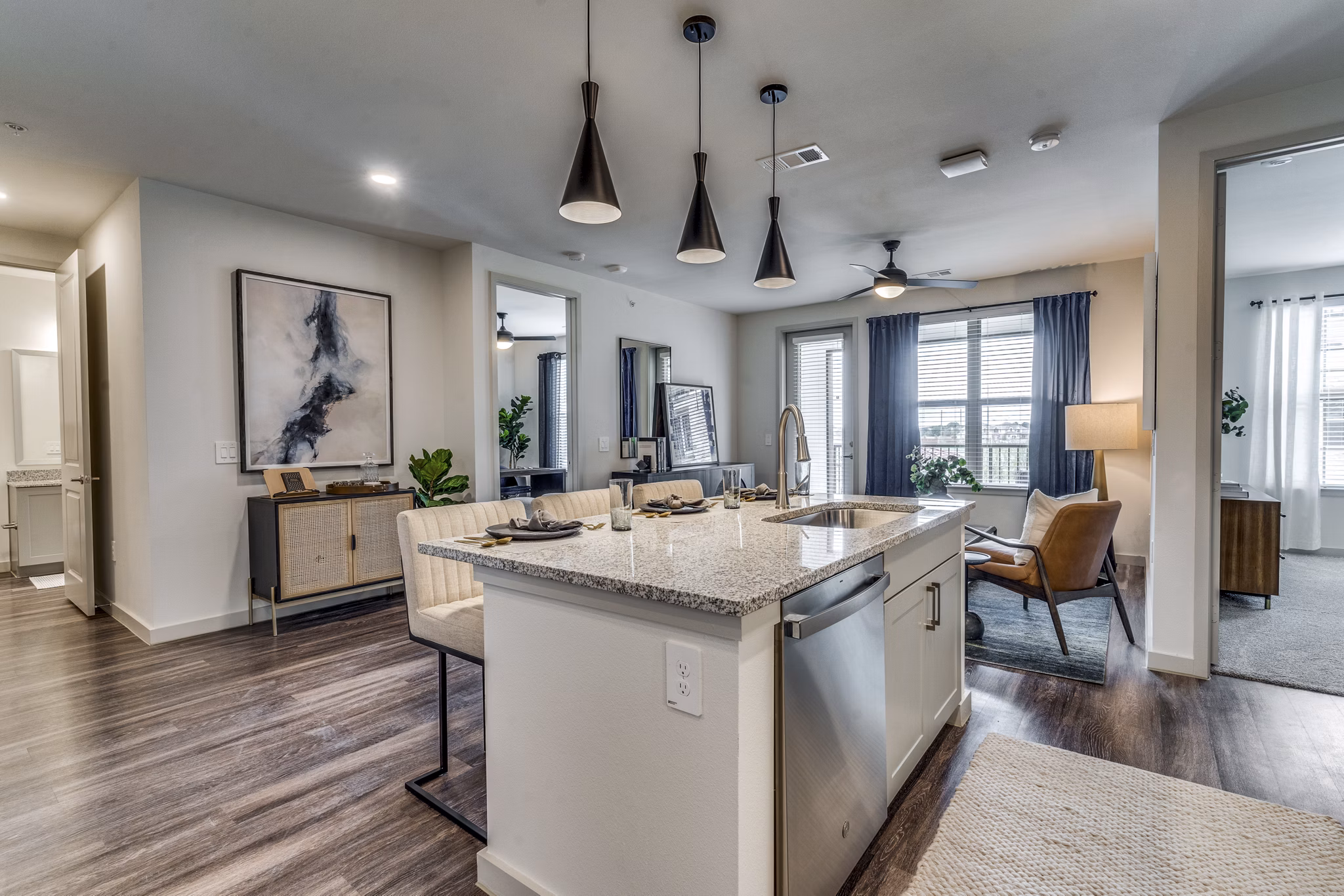 kitchen at Jefferson Cove Apartments