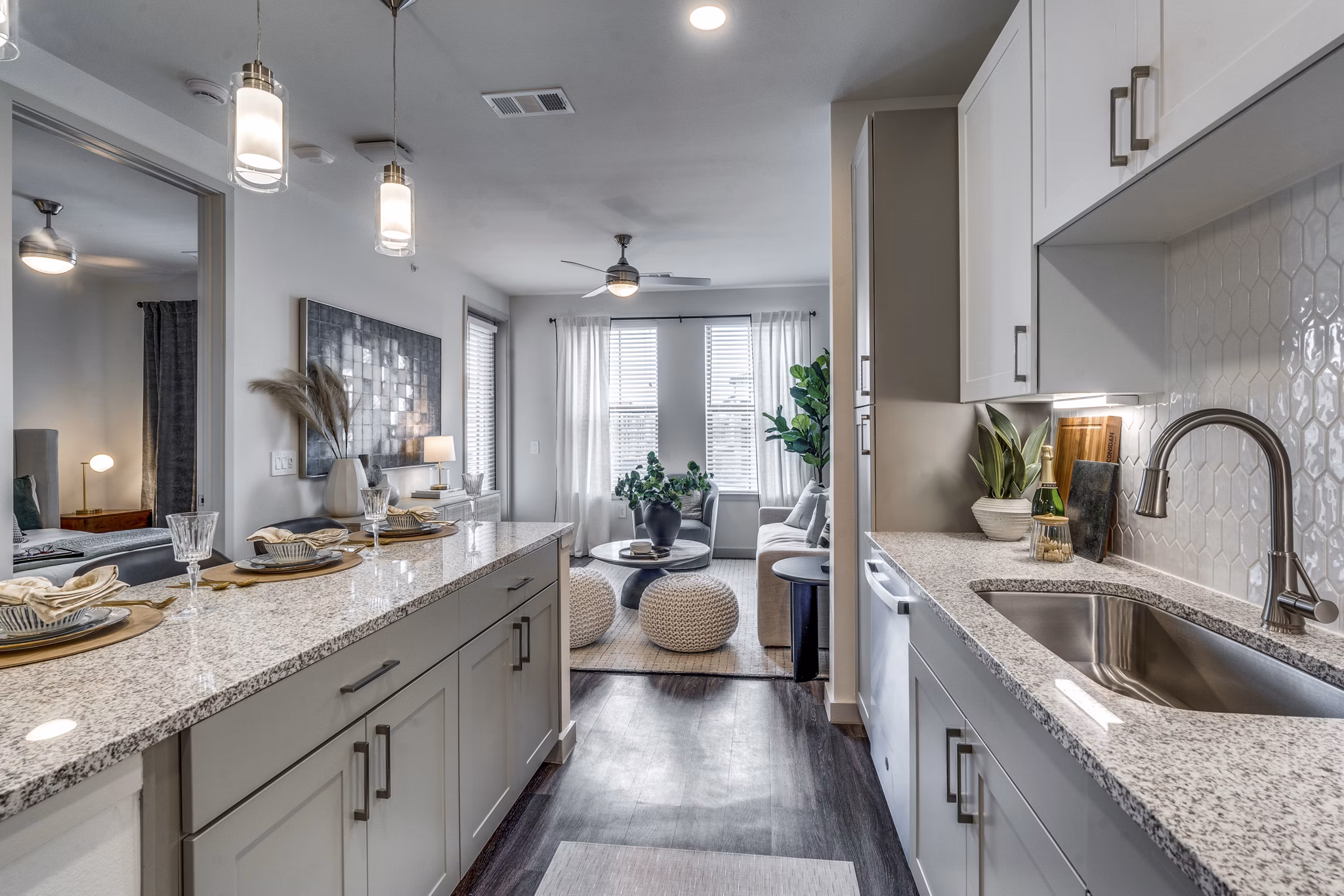 kitchen at Jefferson Cove Apartments