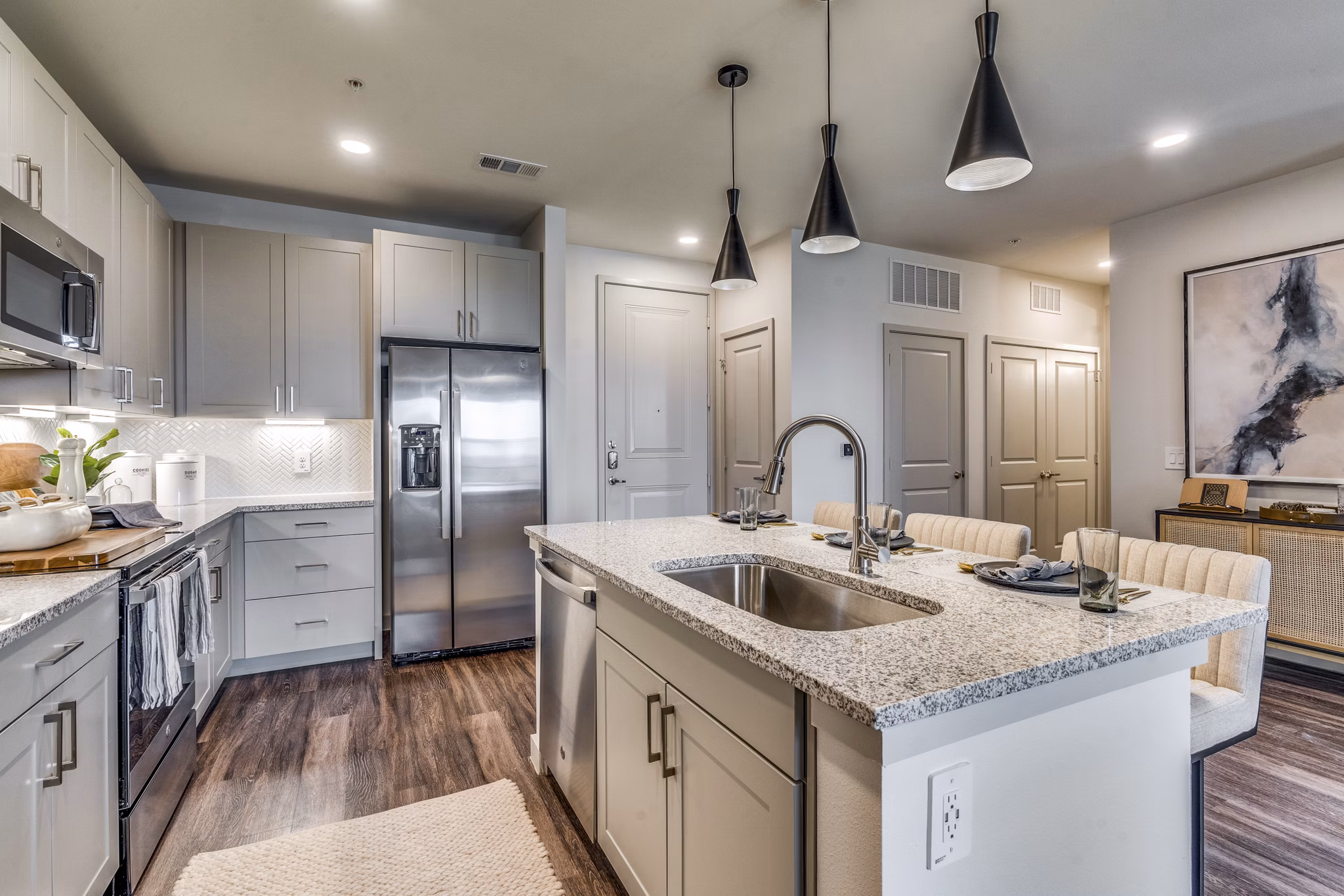 kitchen at Jefferson Cove Apartments