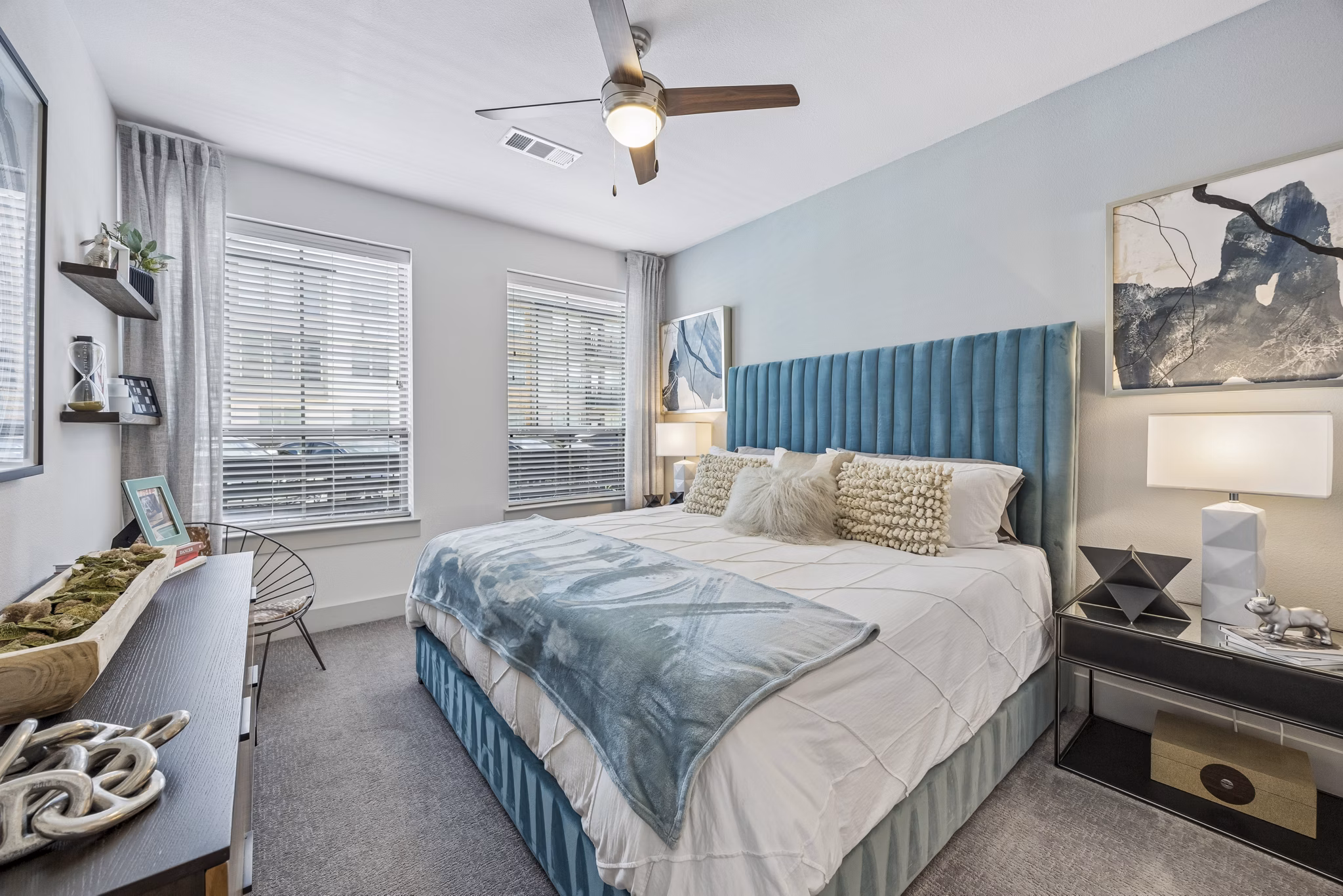 bedroom at The Maddox Apartments