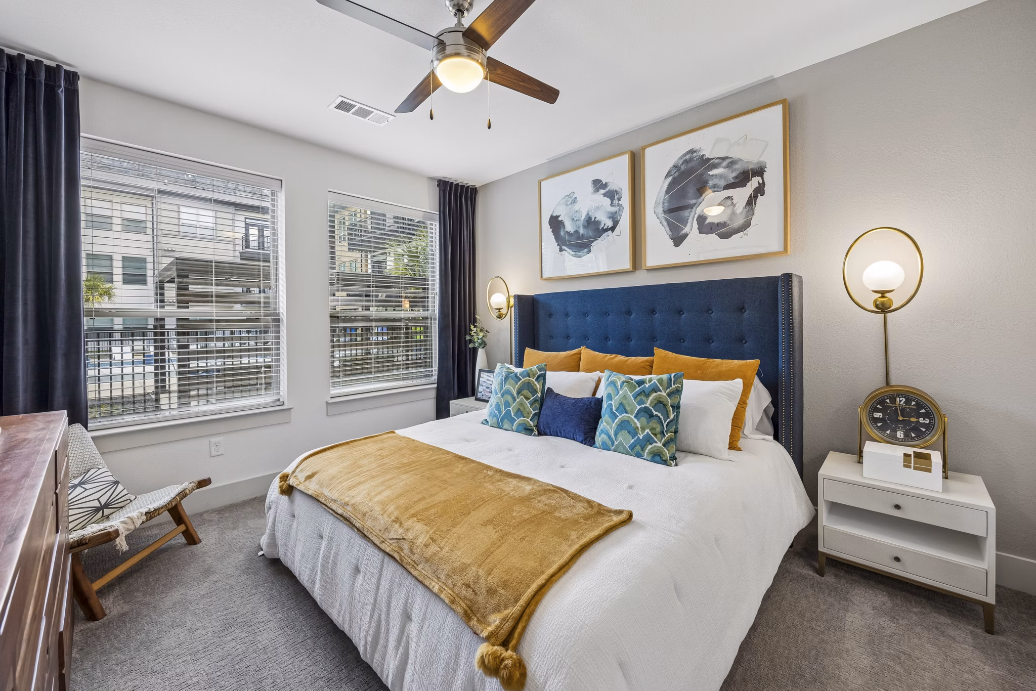 bedroom at The Maddox Apartments