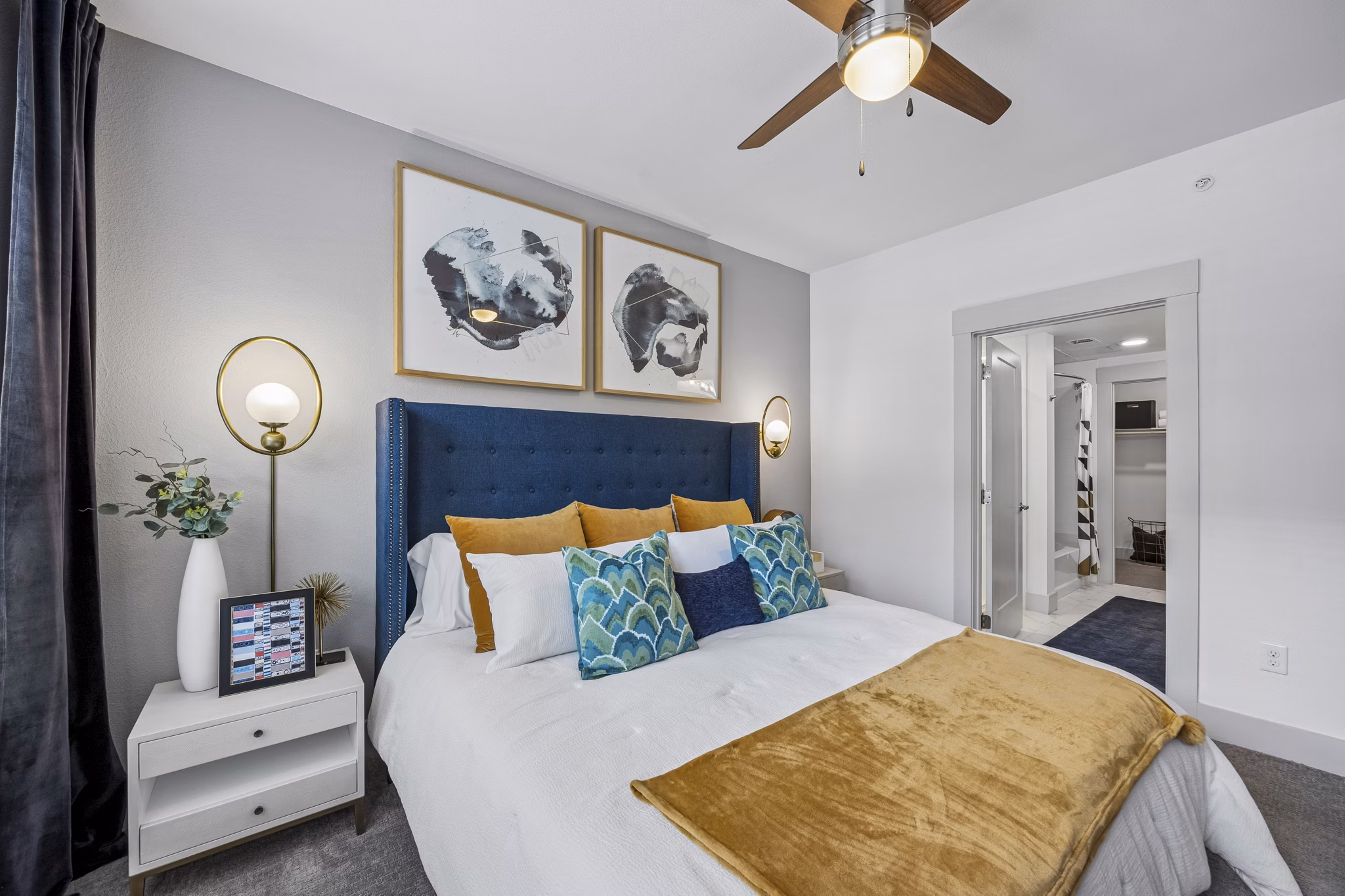 bedroom at The Maddox Apartments