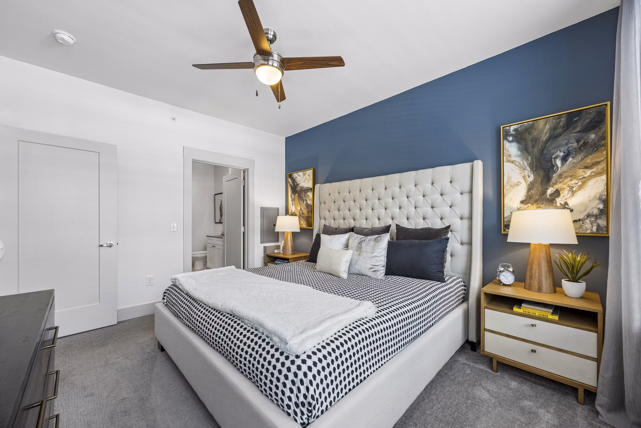 bedroom at The Maddox Apartments