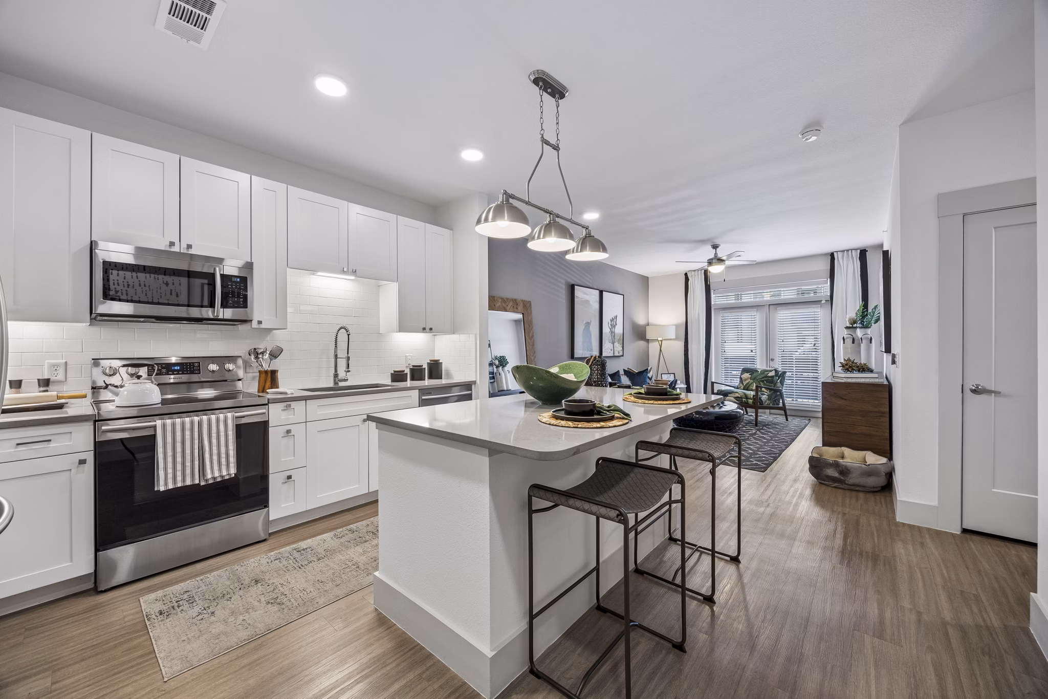kitchen at The Maddox Apartments