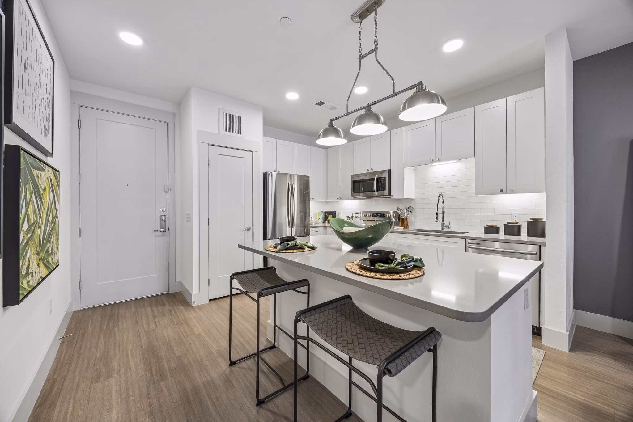 kitchen at The Maddox Apartments
