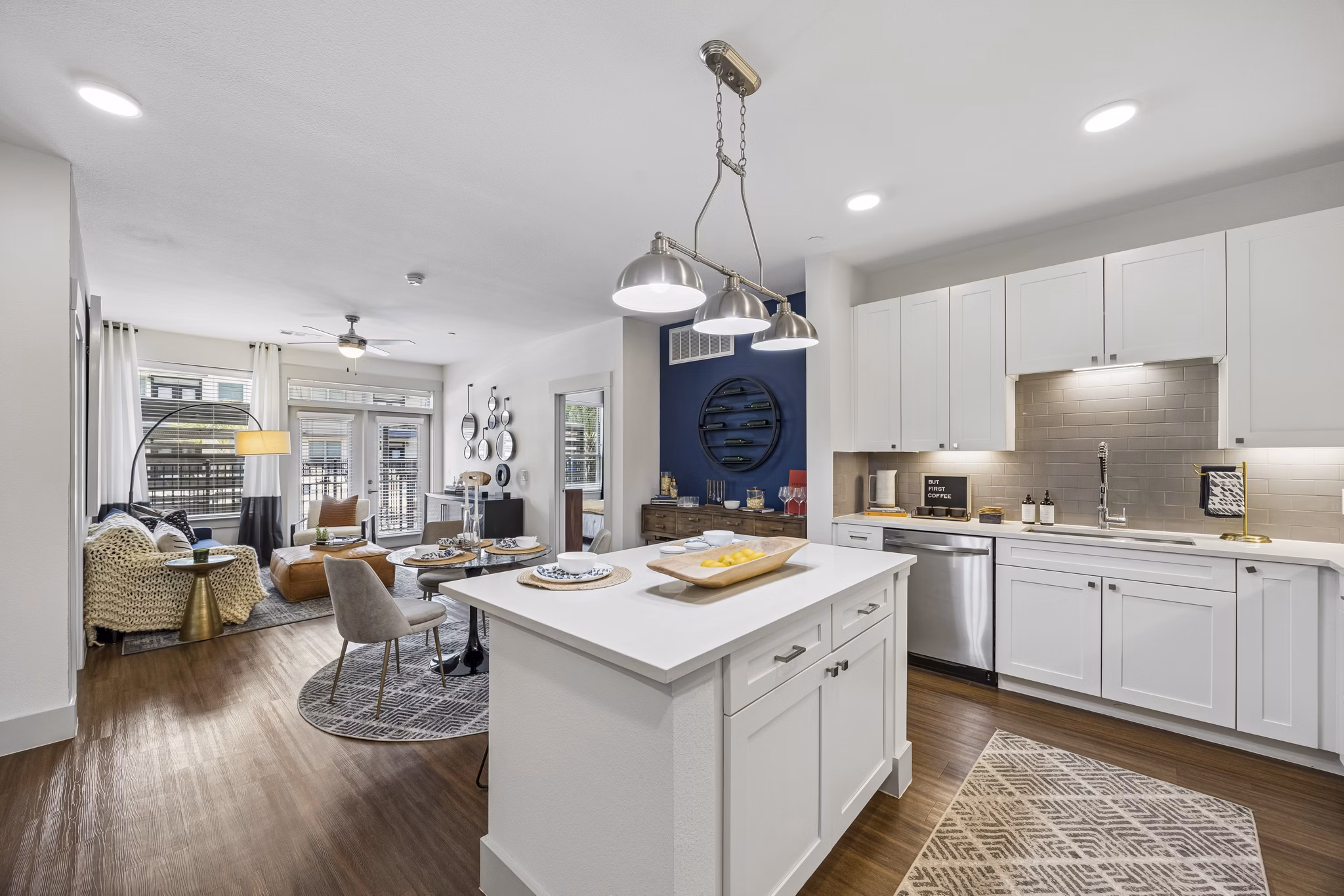 kitchen at The Maddox Apartments