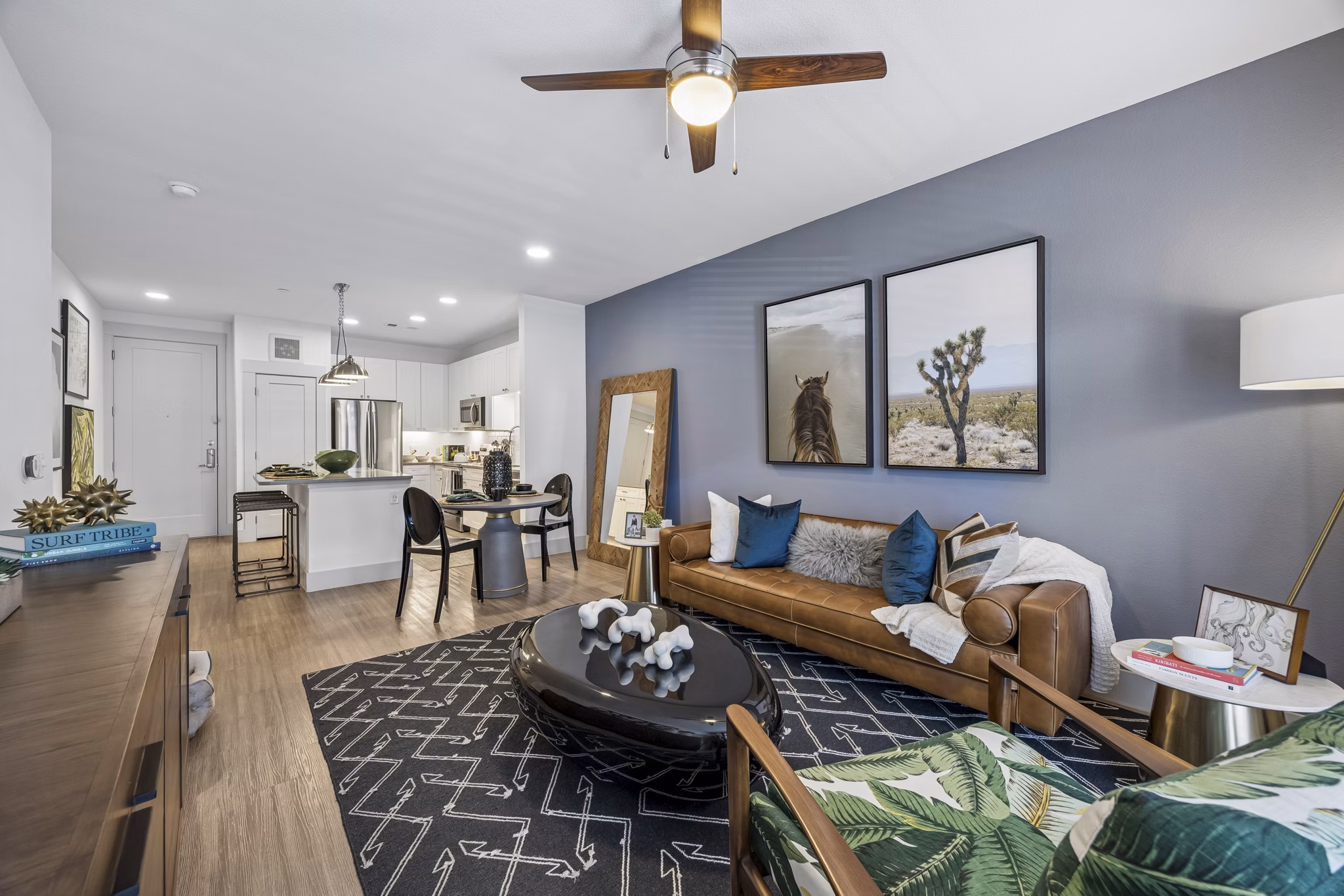 living room at The Maddox Apartments