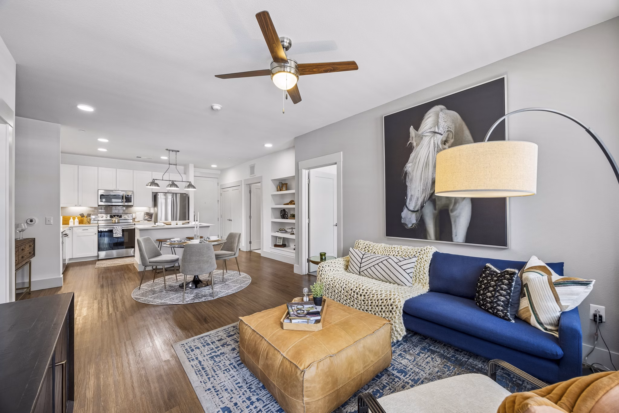 living room at The Maddox Apartments