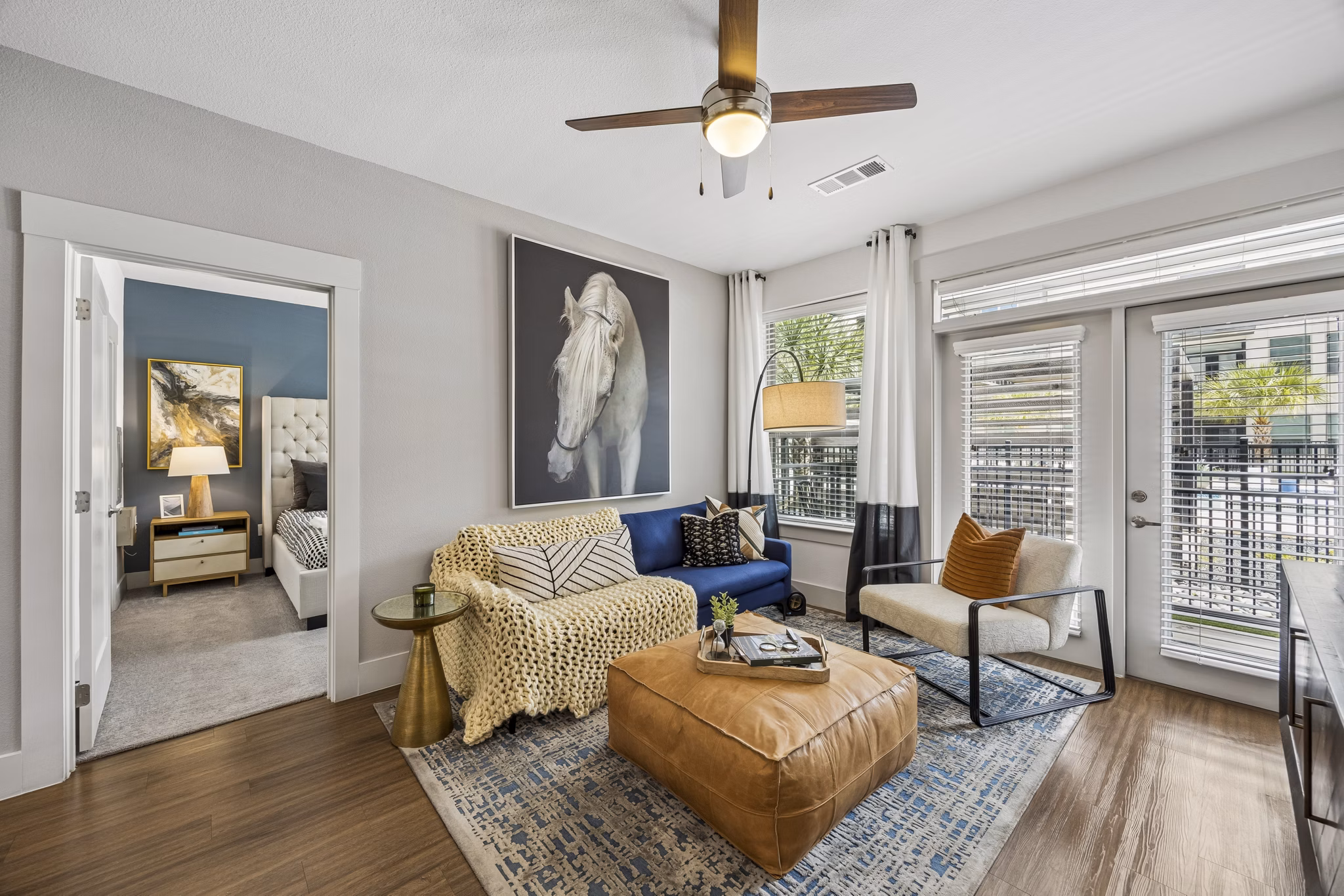 living room at The Maddox Apartments