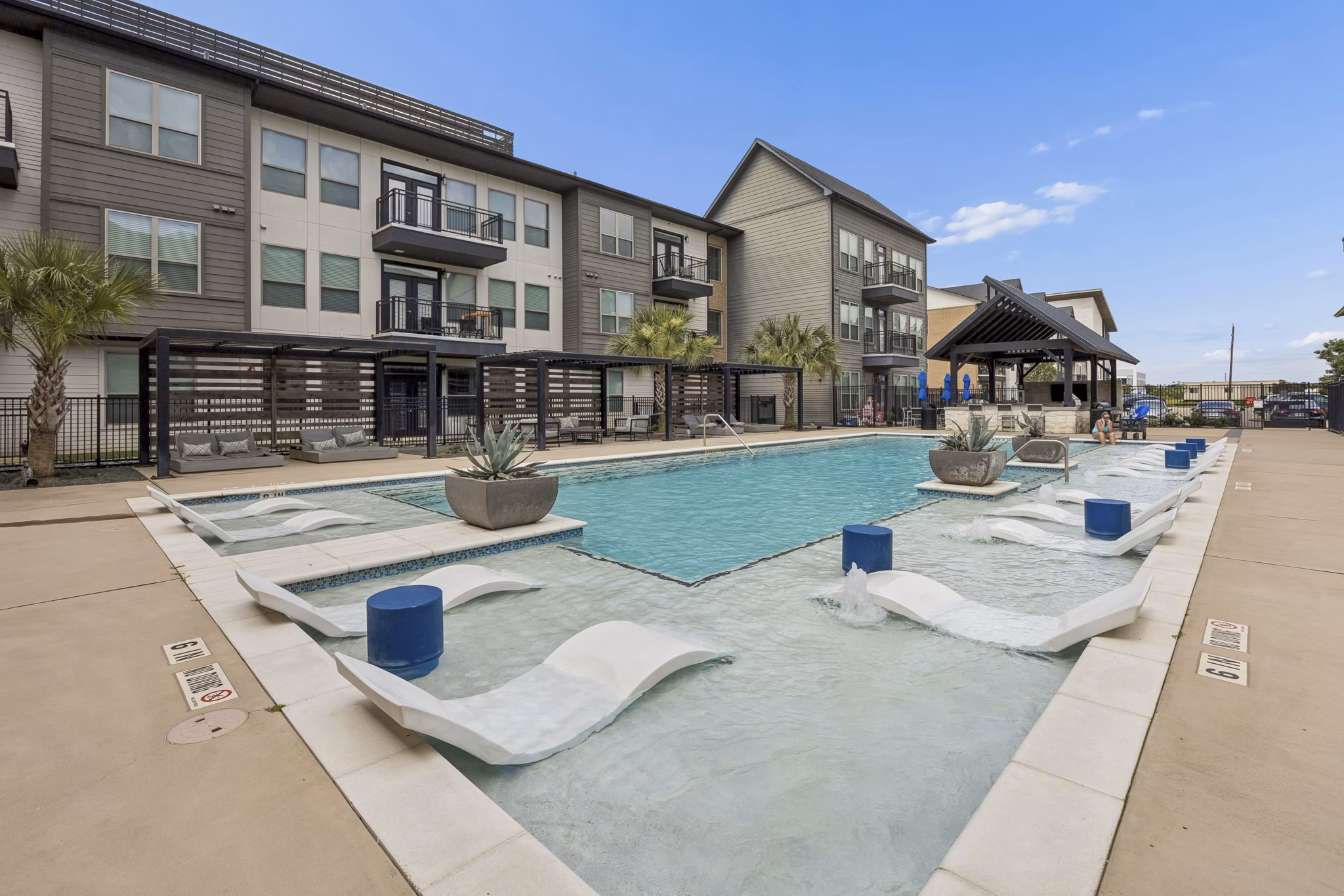 pool at The Maddox Apartments