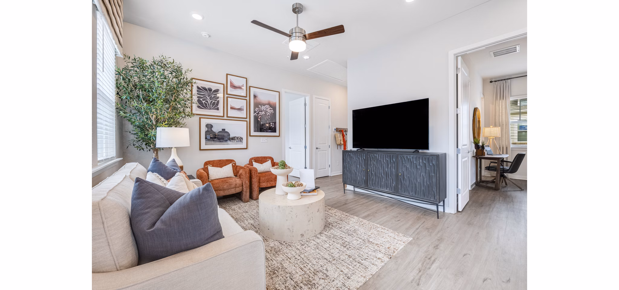 Living Room at Yardly Algodon Apartments
