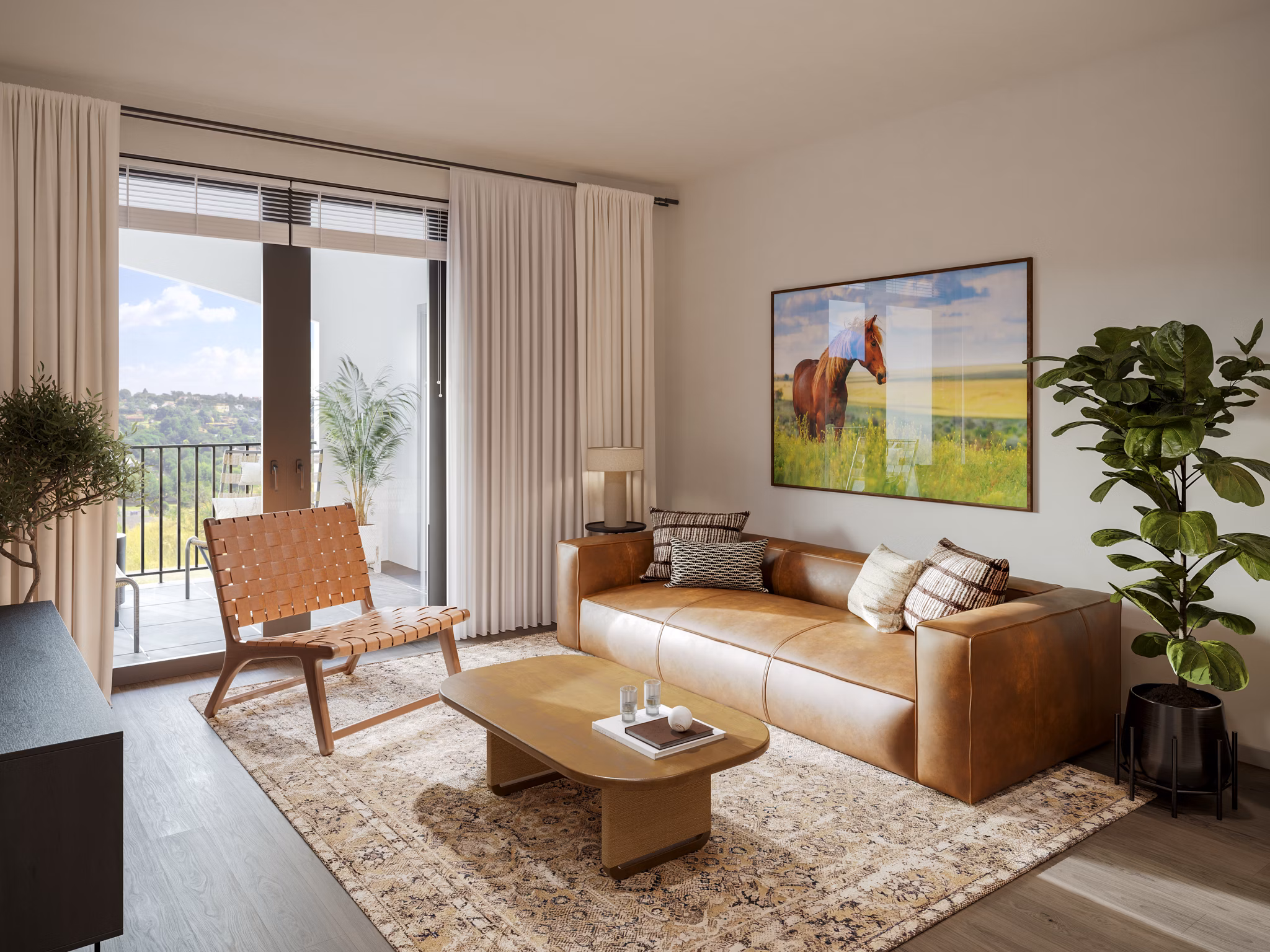 Living Room at The Sanctuary at Thousand Oaks Apartments