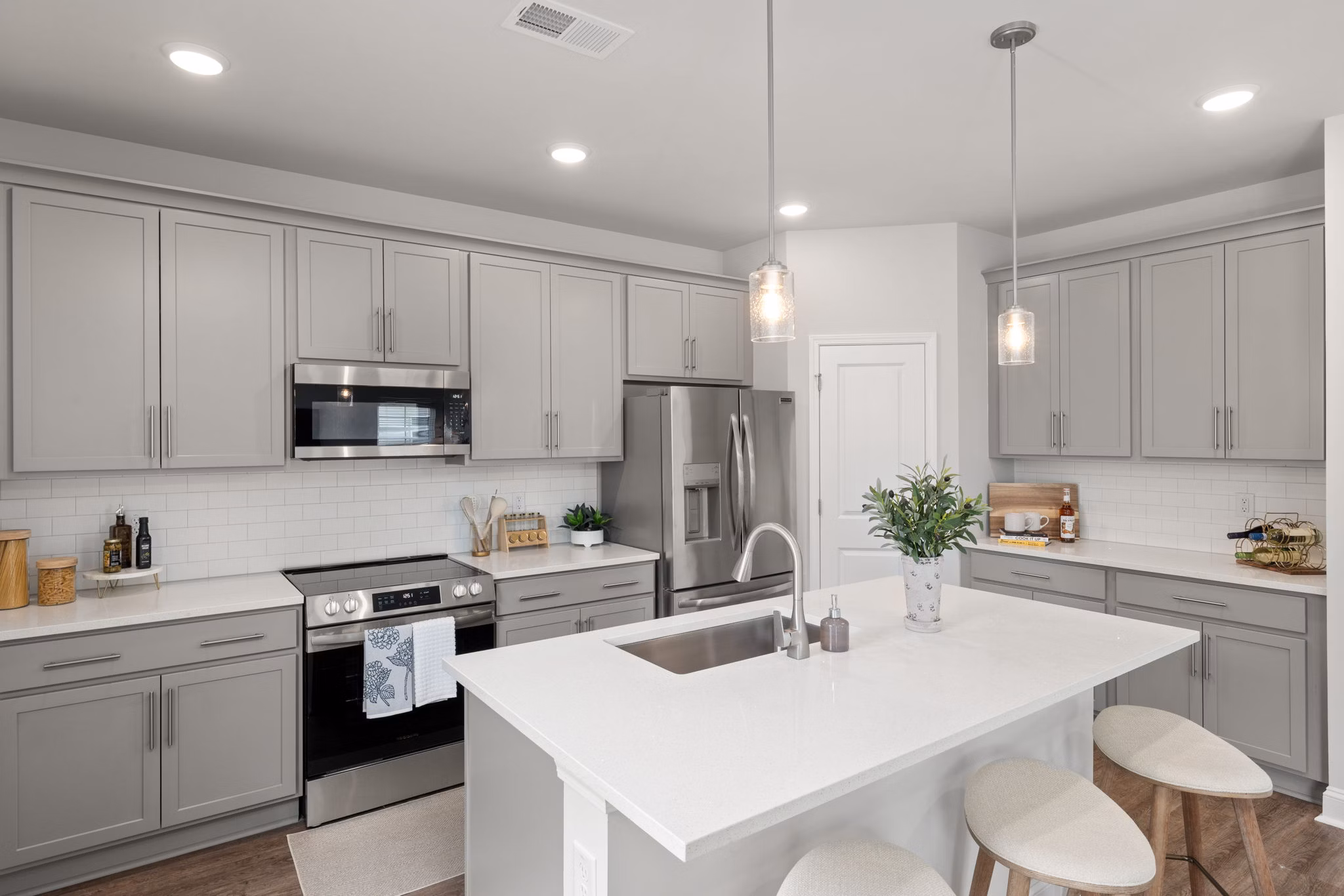 kitchen at Mailman Post Apartments 