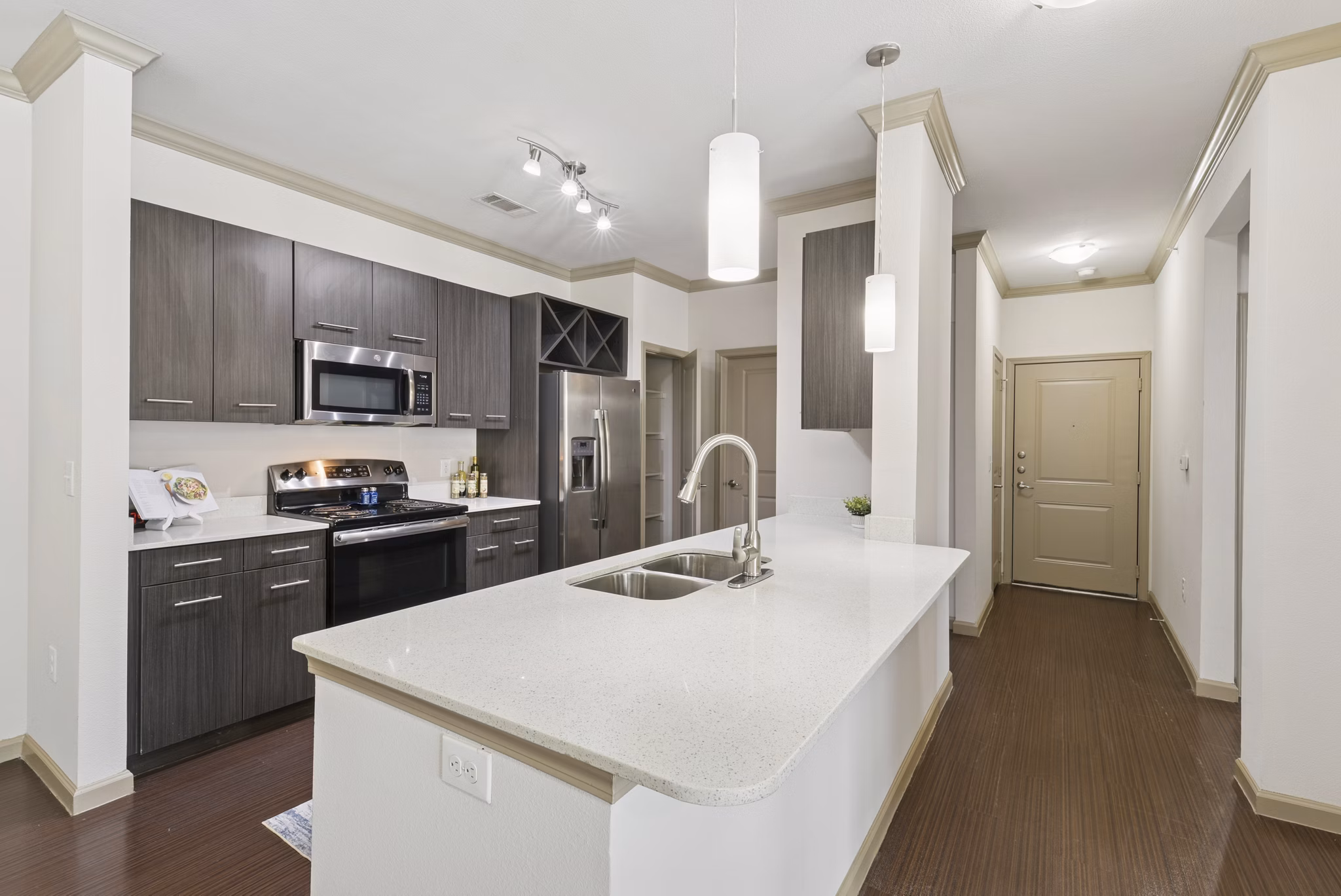kitchen at The View at Crown Ridge Apartments 