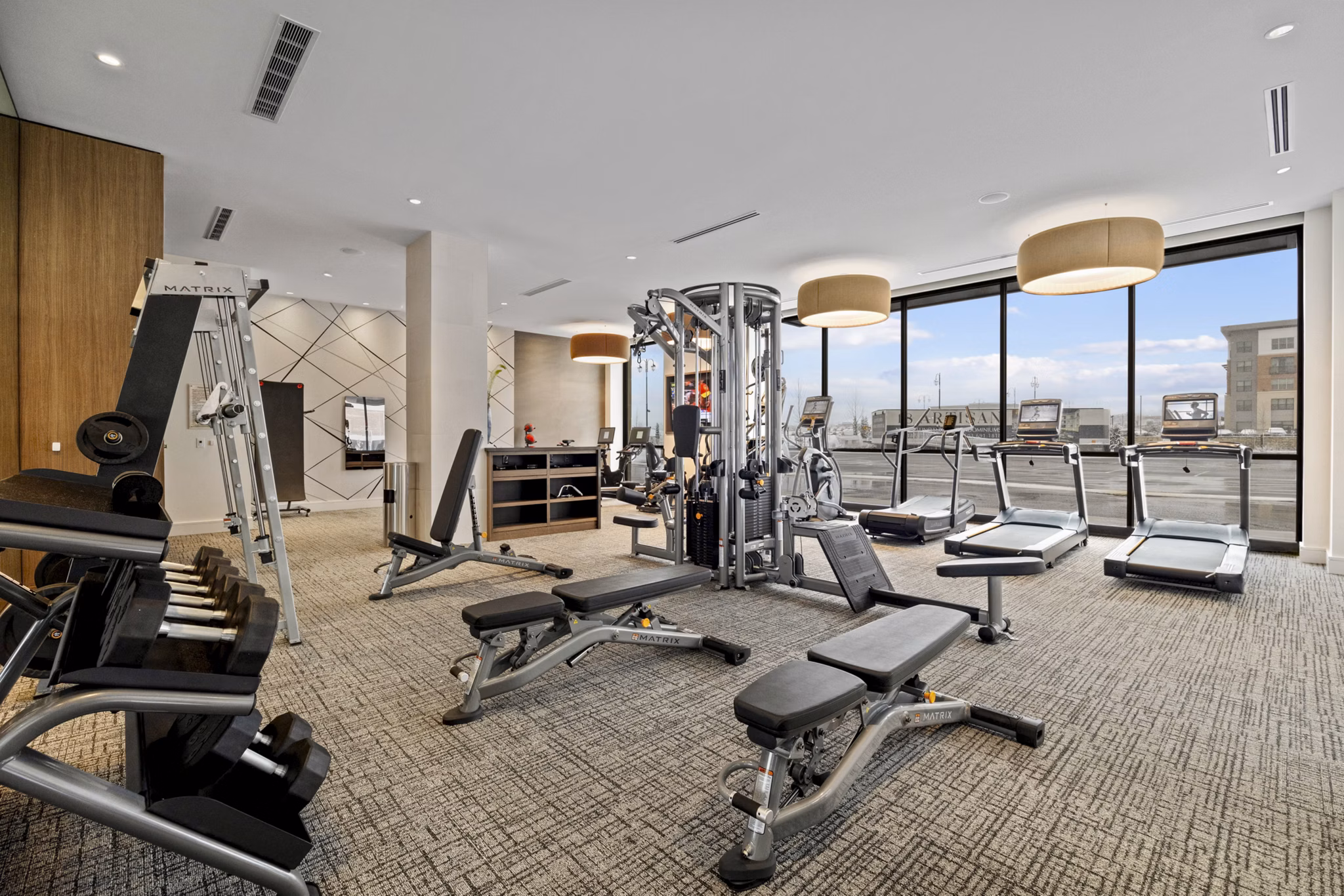 fitness center at Toscana Apartments