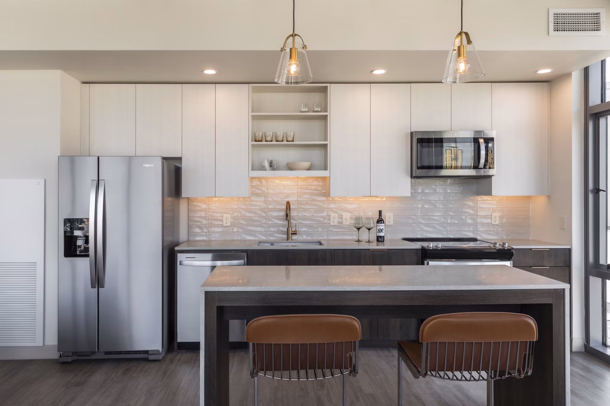 kitchen at Prima at Paseo South Gulch Apartments