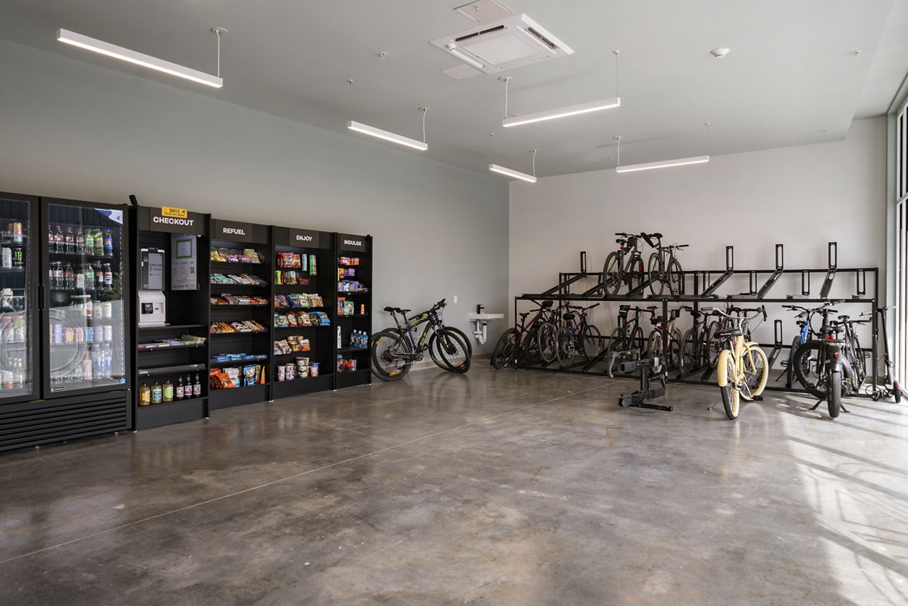 Bike room at Emblem Park