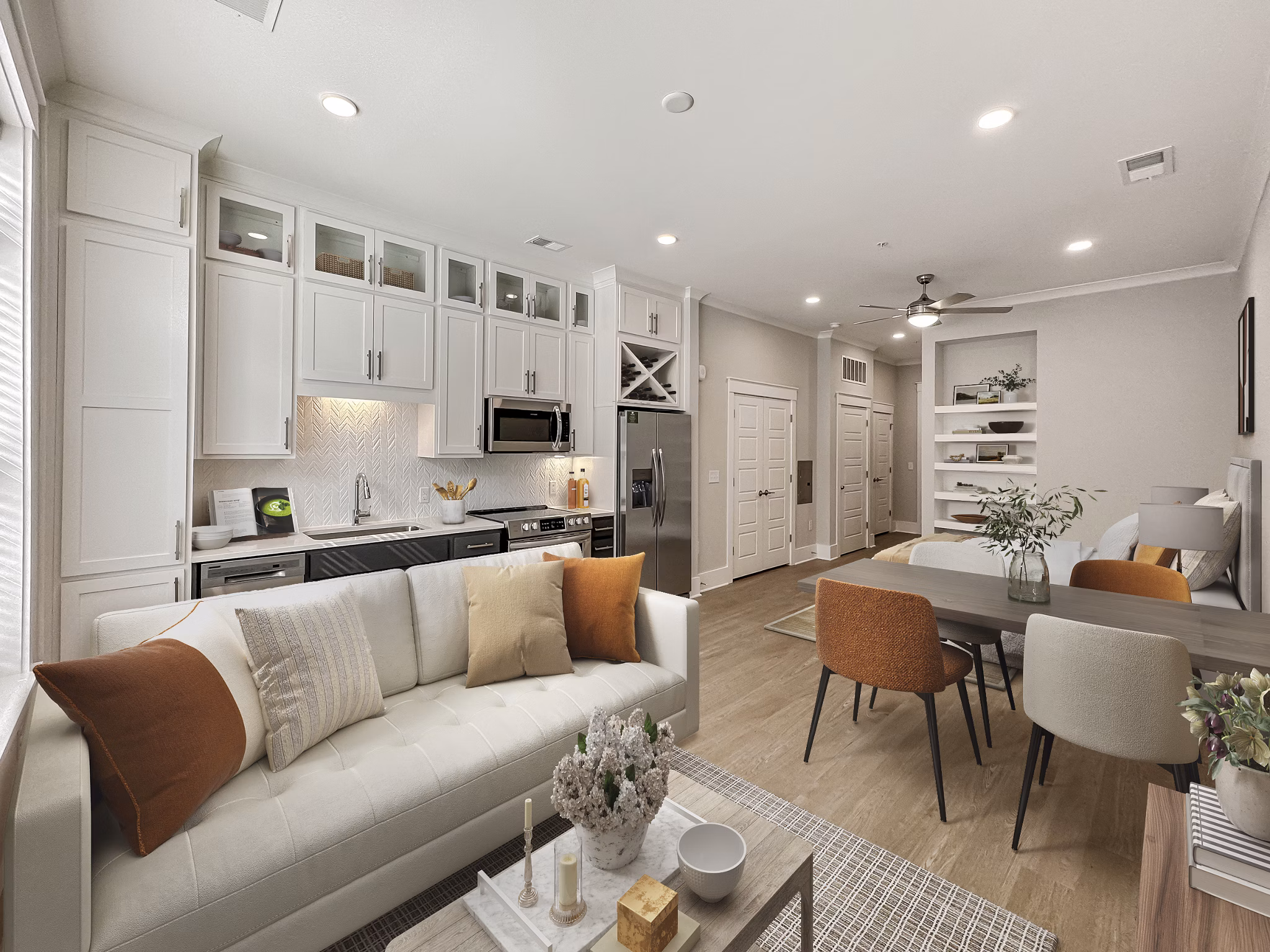 living room at Preserve at Westfields Apartments 