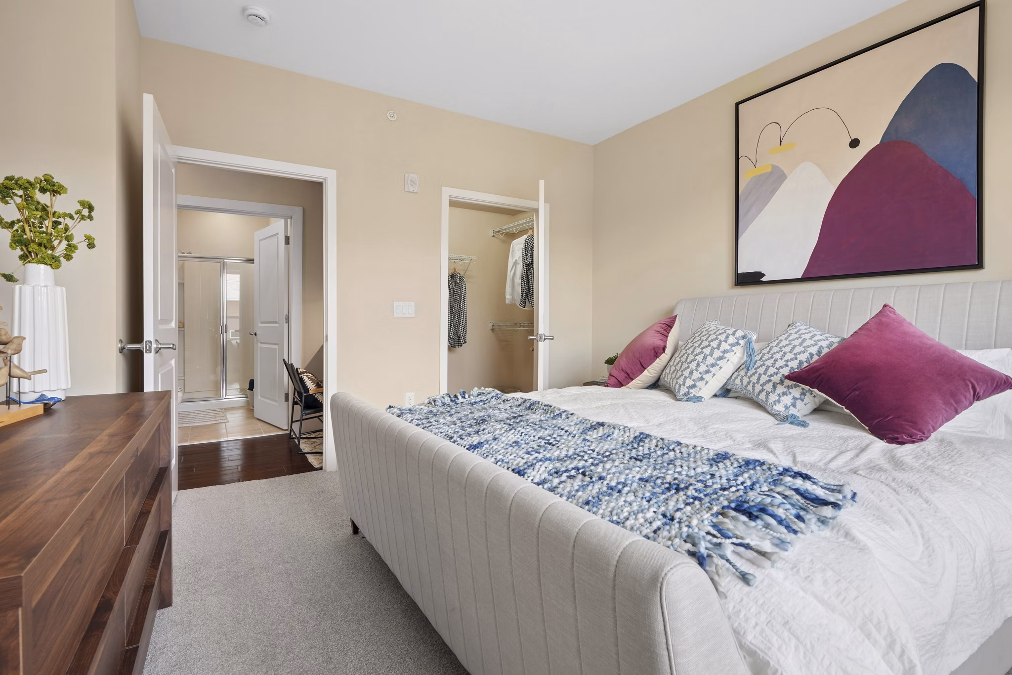 Bedroom at Matrix Hudson Apartments