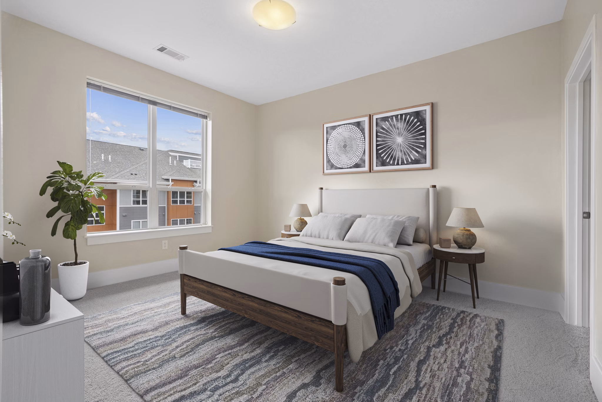 Bedroom at Matrix Hudson Apartments