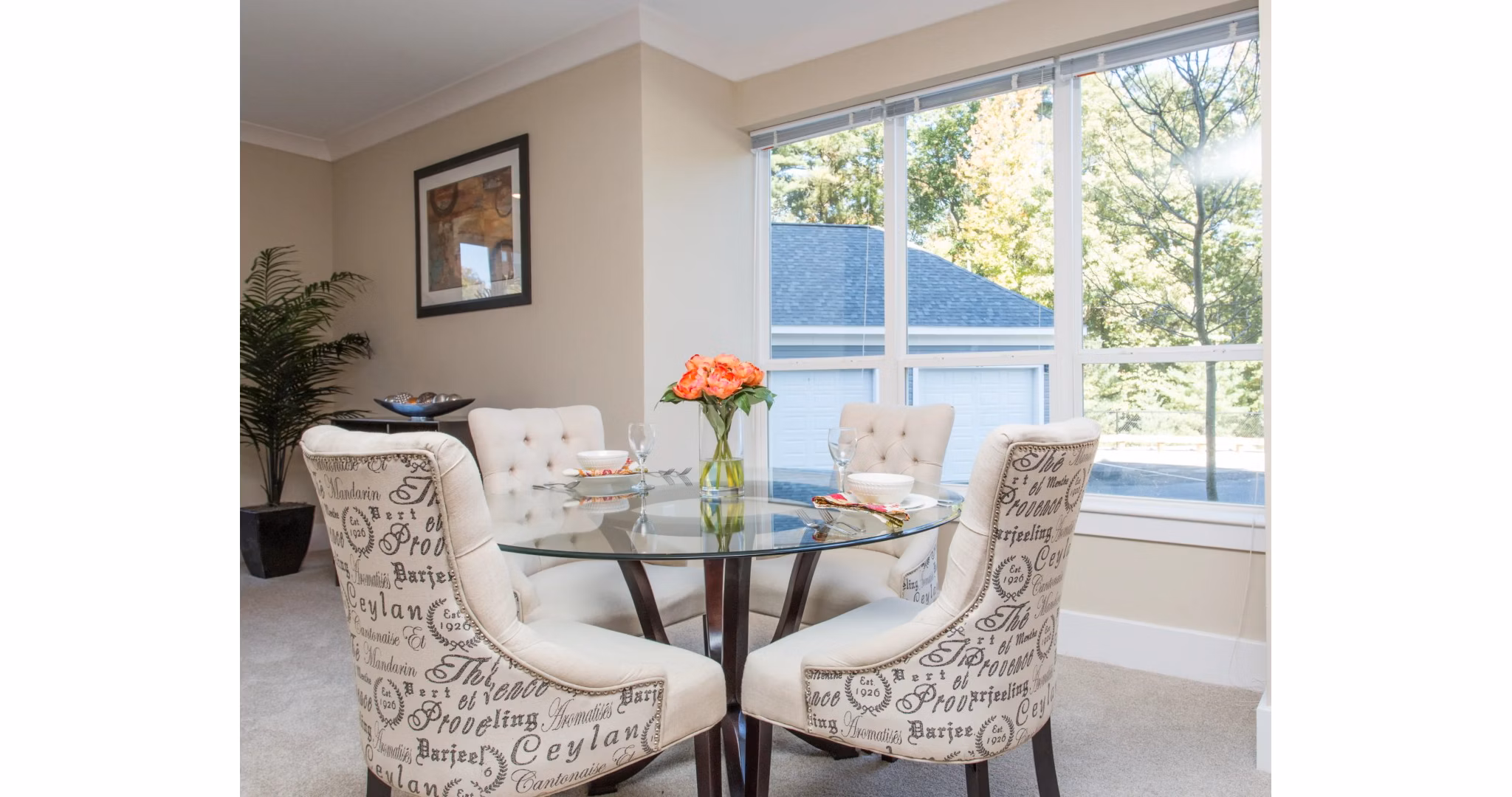 Dining Room at Matrix Hudson Apartments