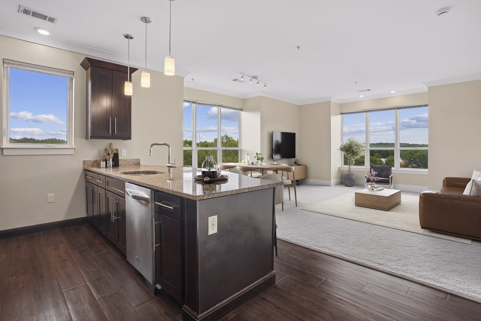 Kitchen at Matrix Hudson Apartments