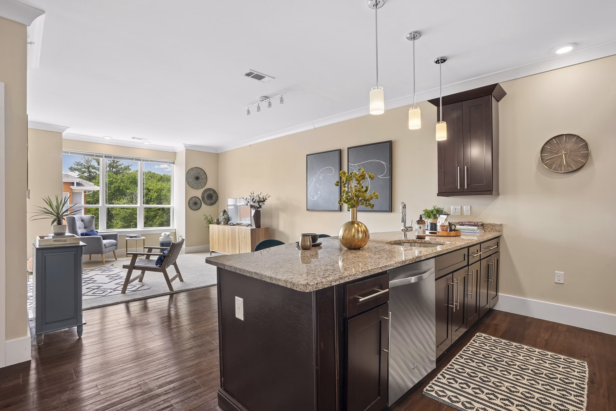 Kitchen at Matrix Hudson Apartments