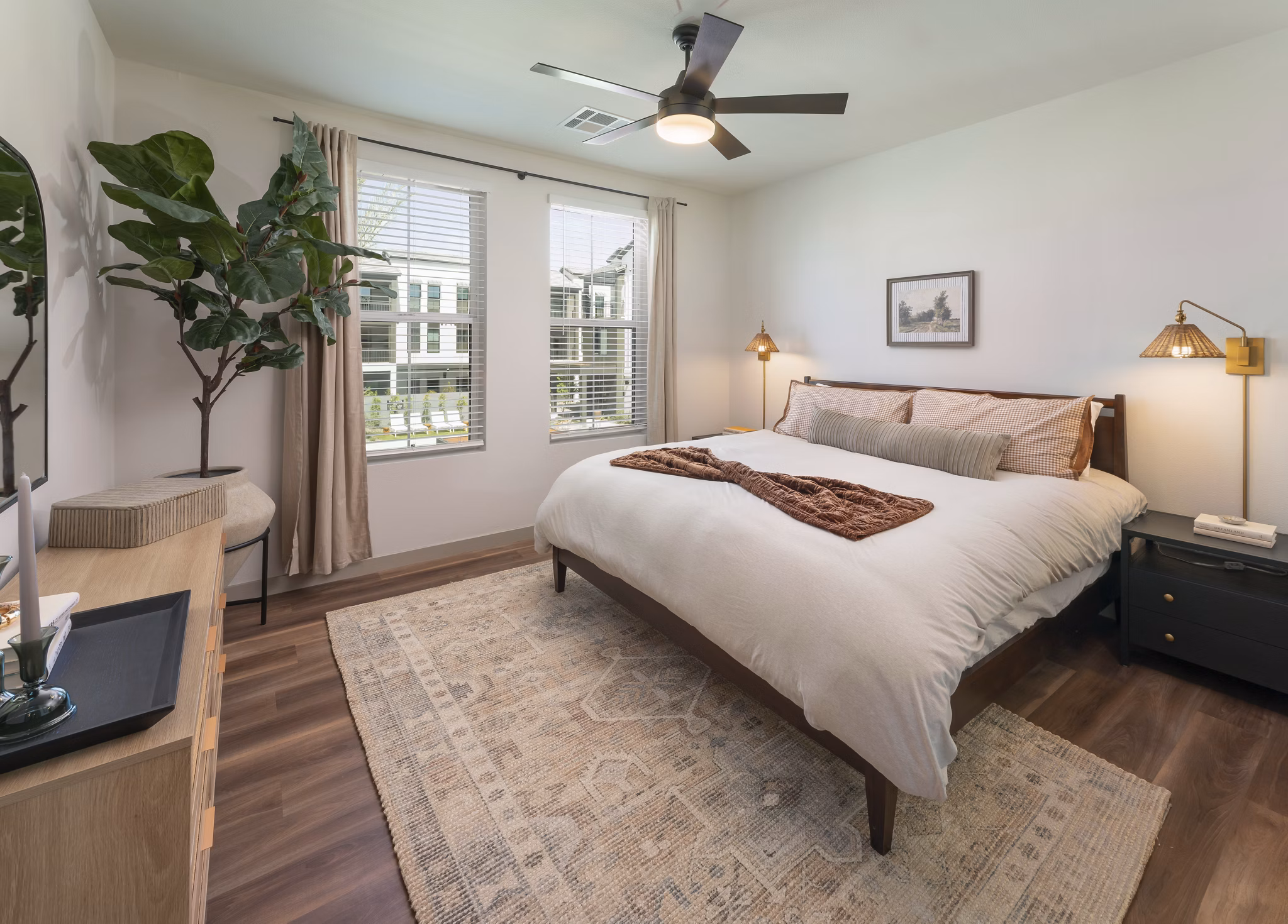 bedroom at The Mason Apartments