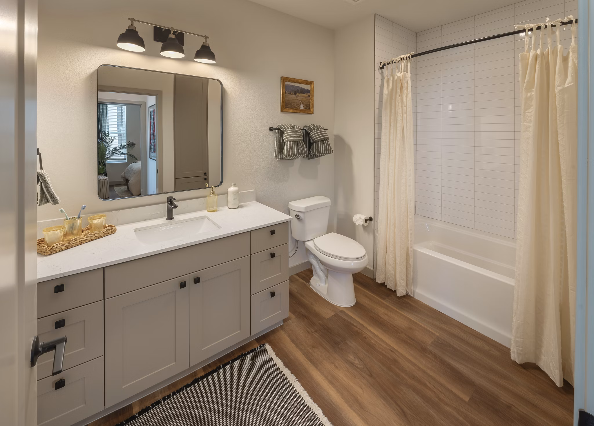 bathroom at The Mason Apartments