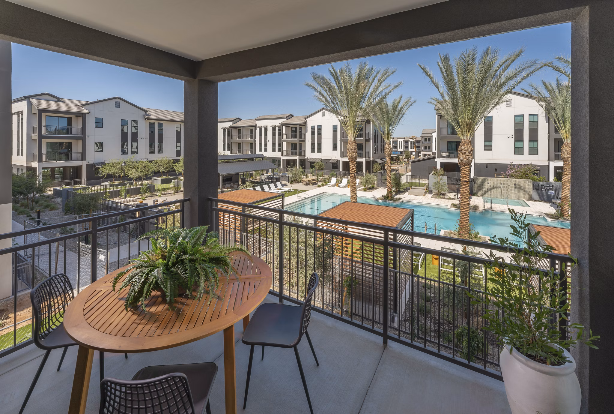balcony at The Mason Apartments