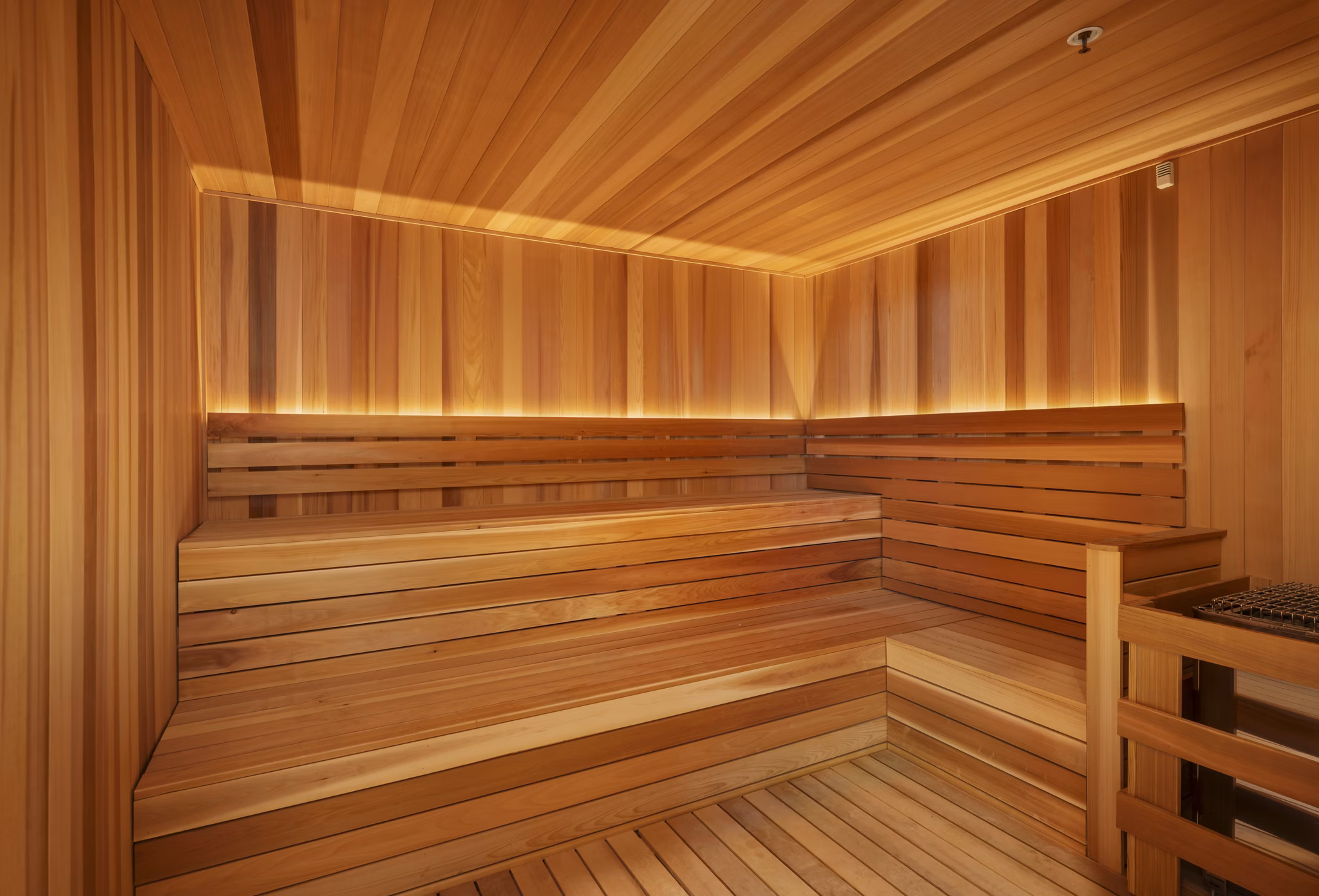 sauna area at The Mason Apartments