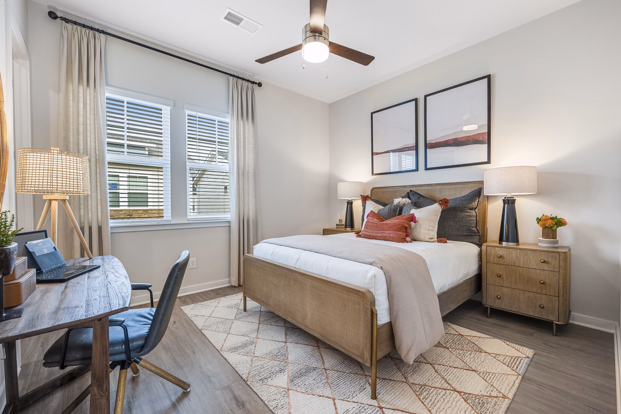 Bedroom at Yardly Steele Creek Apartments