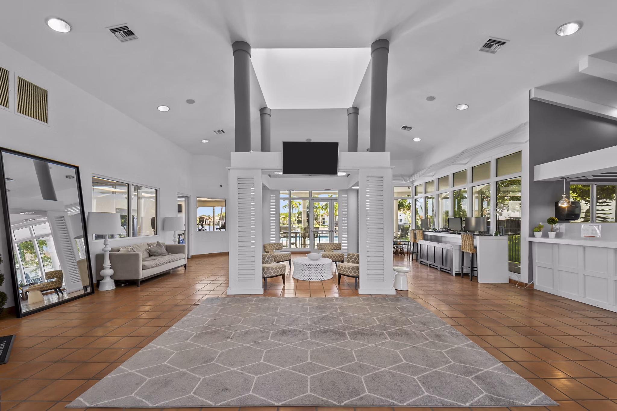 Clubhouse/Lobby at La Vue at Emerald Pointe Apartments