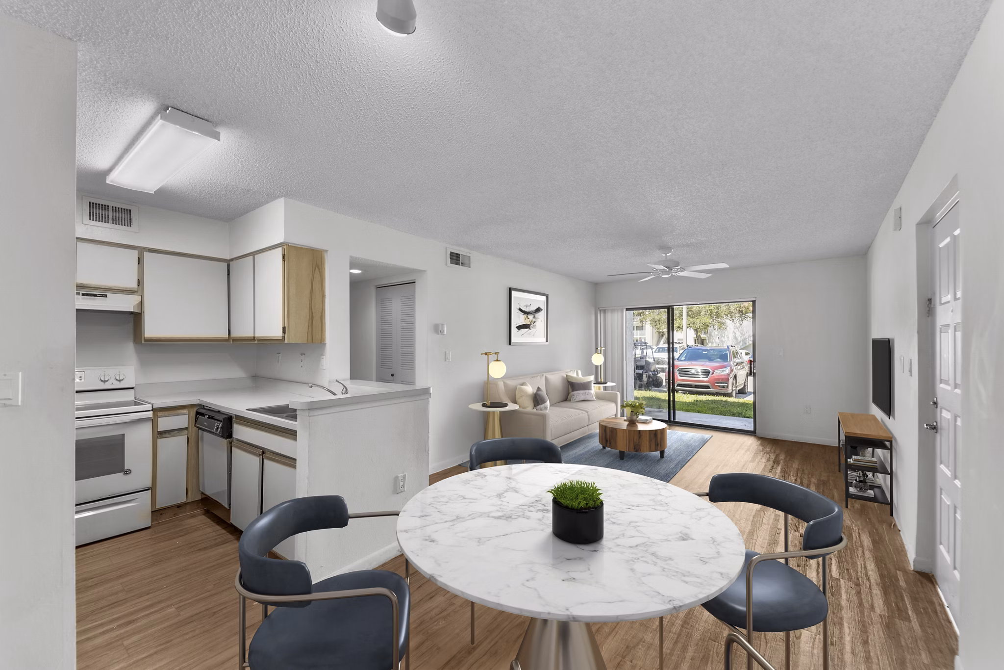 Dining Room at La Vue at Emerald Pointe Apartments