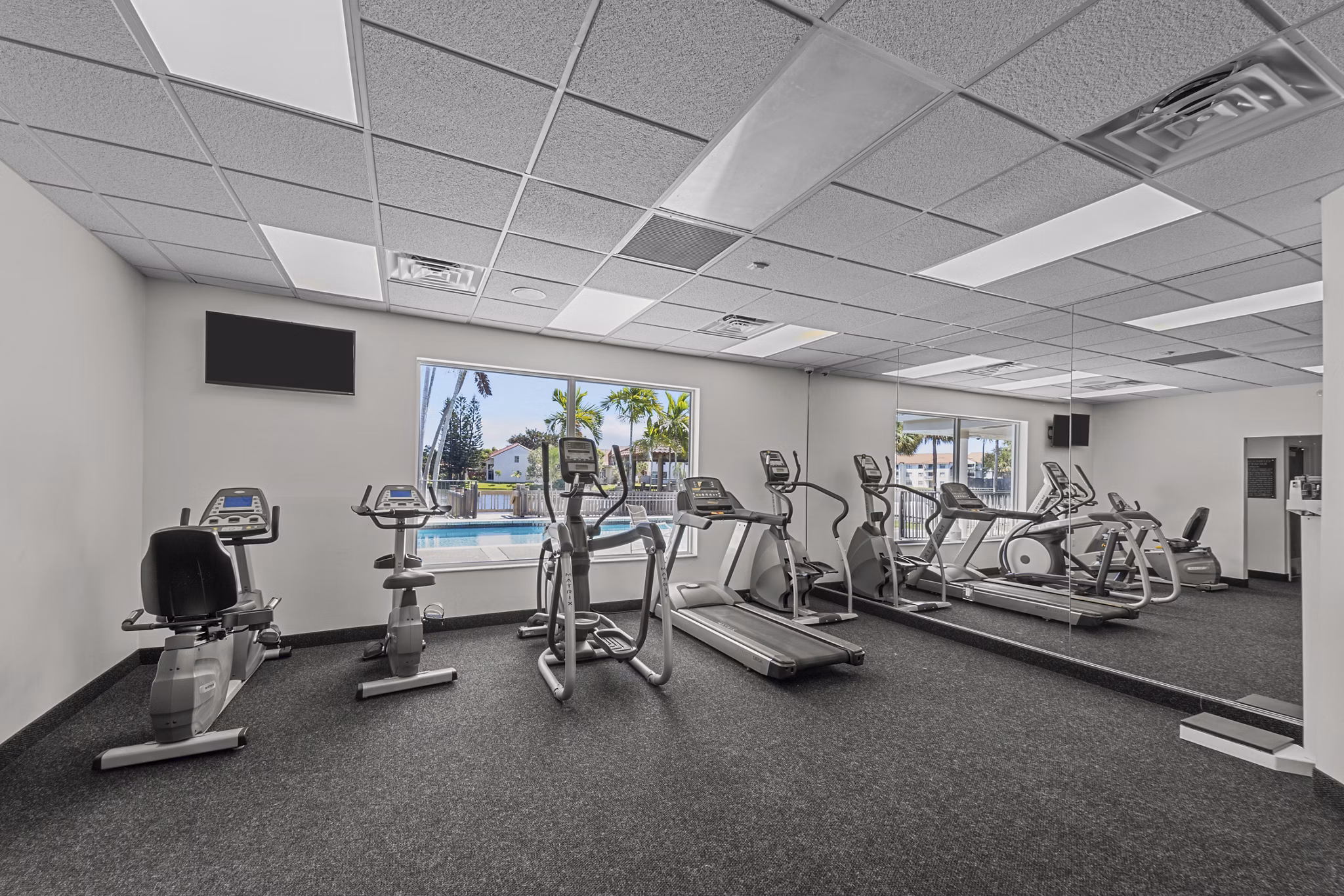 Fitness Center at La Vue at Emerald Pointe Apartments
