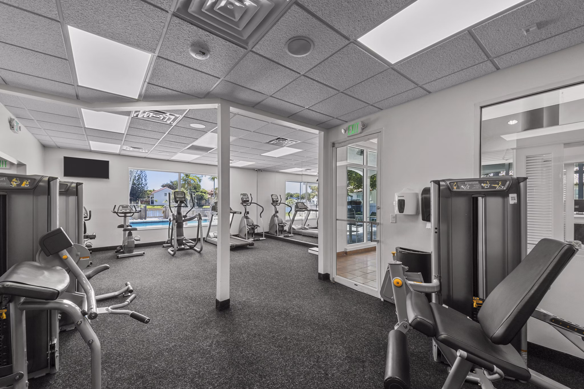 Fitness Center at La Vue at Emerald Pointe Apartments