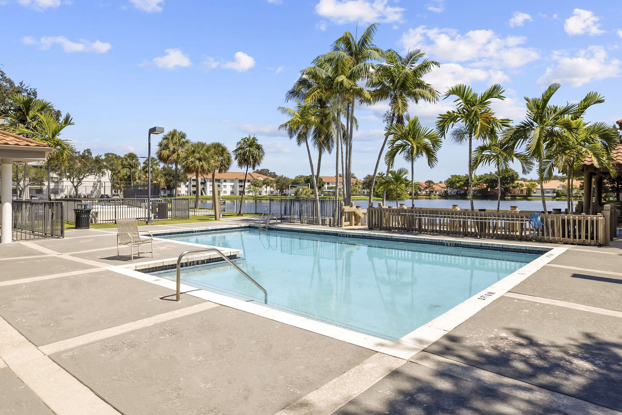Pool at La Vue at Emerald Pointe Apartments