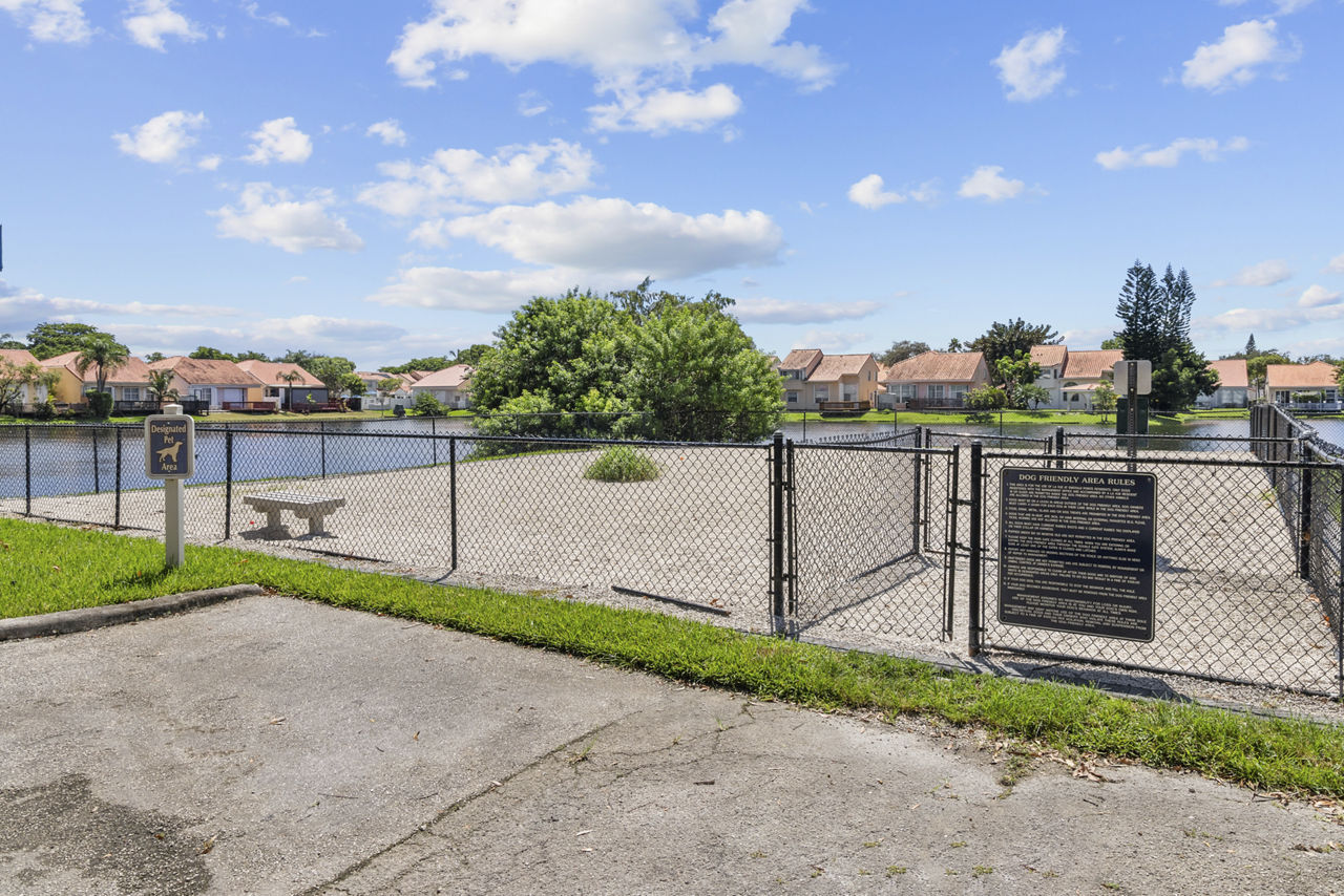 Dog park at La Vue At Emerald Pointe