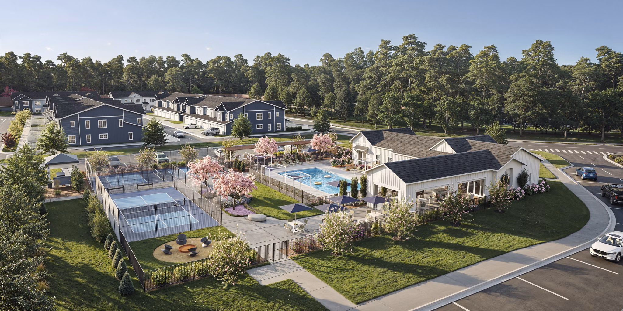 rendering at Oaks at Wendell Apartments