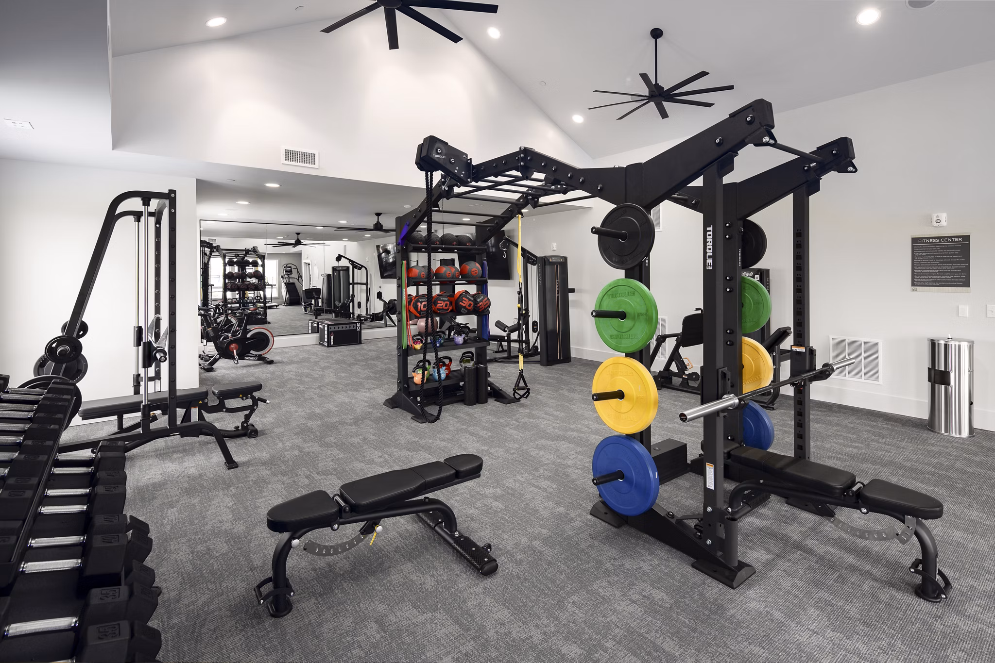 fitness center at NOVEL Manchester Farm Apartments