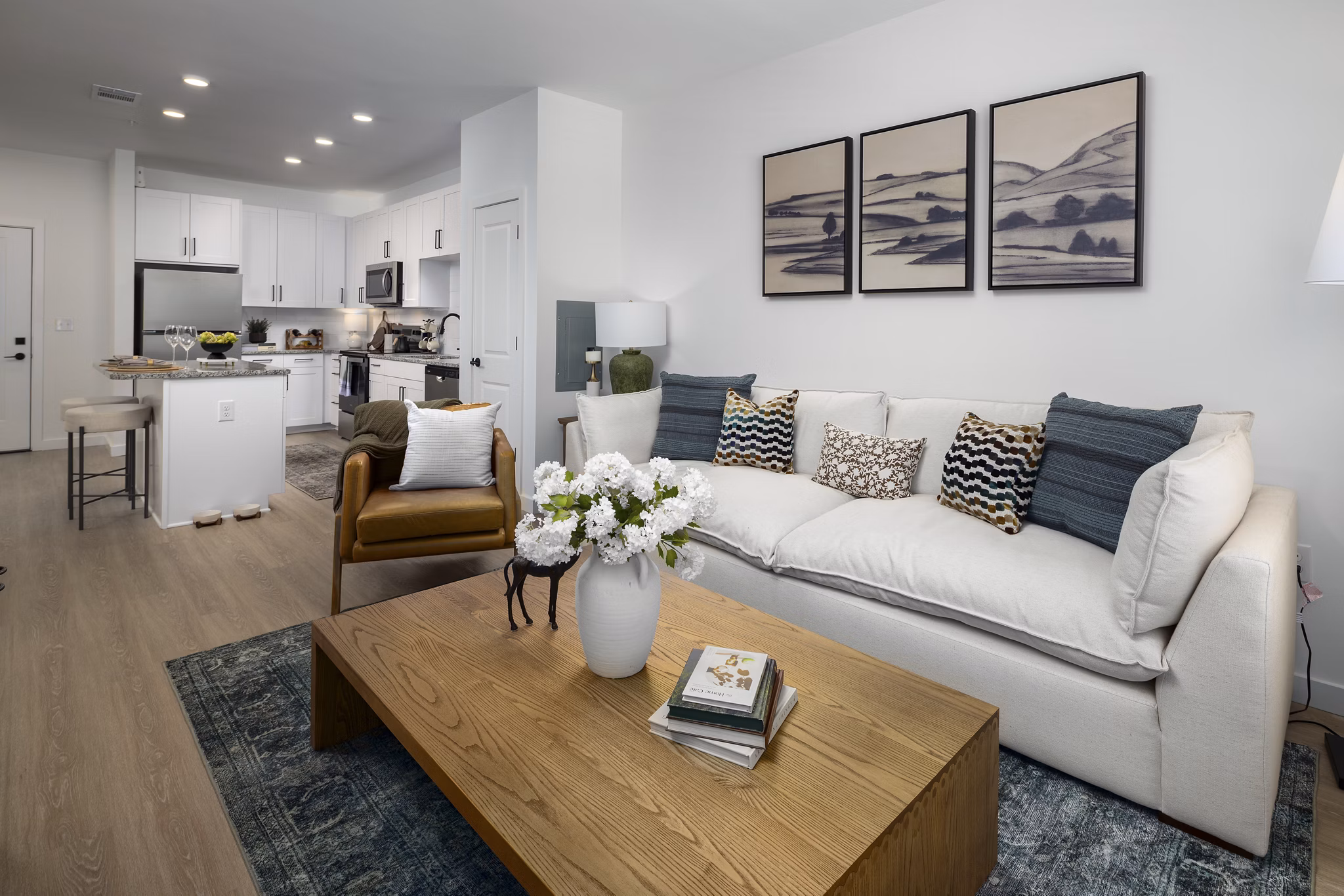 living room at NOVEL Manchester Farmb Apartments