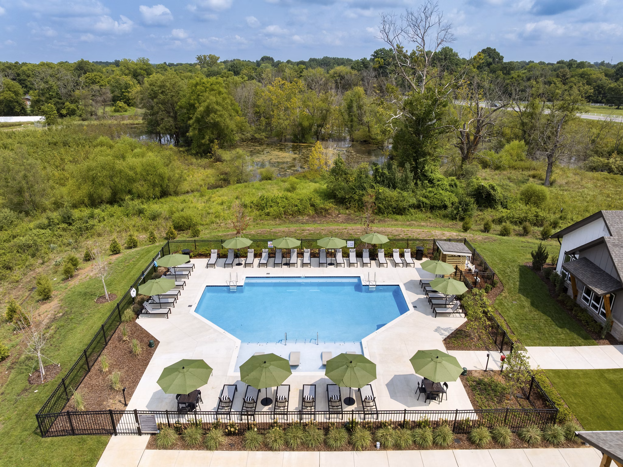 pool at NOVEL Manchester Farm Apartments