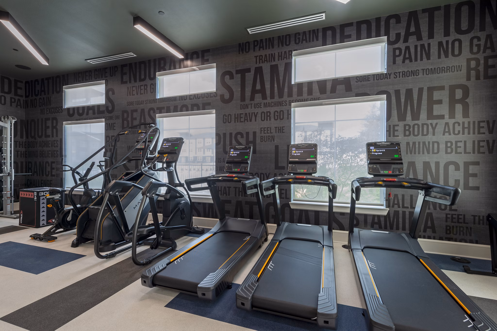 Fitness Center at Domain Benbrook Apartments