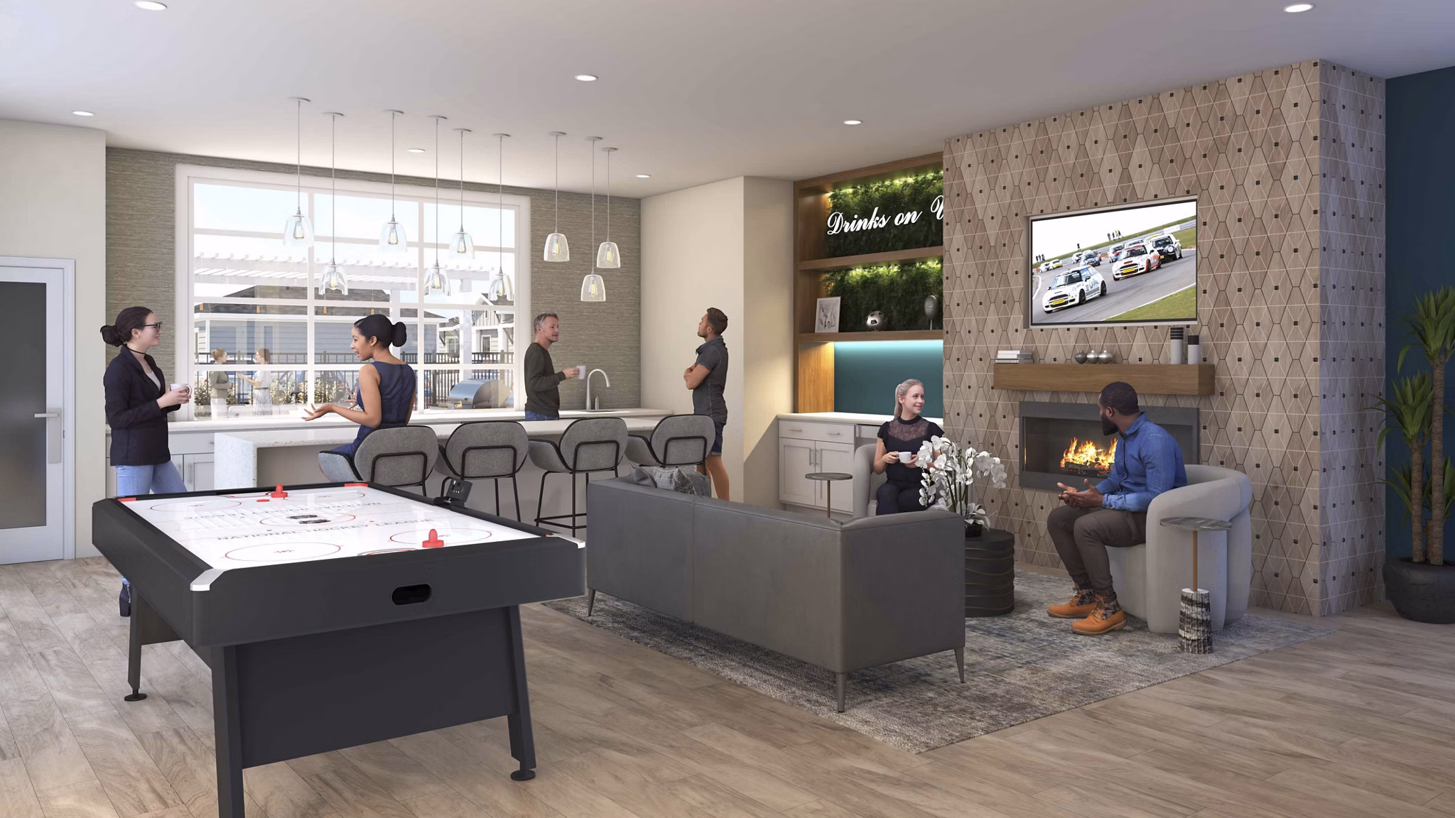 clubhouse at Yardly Kelly Lane Apartments 